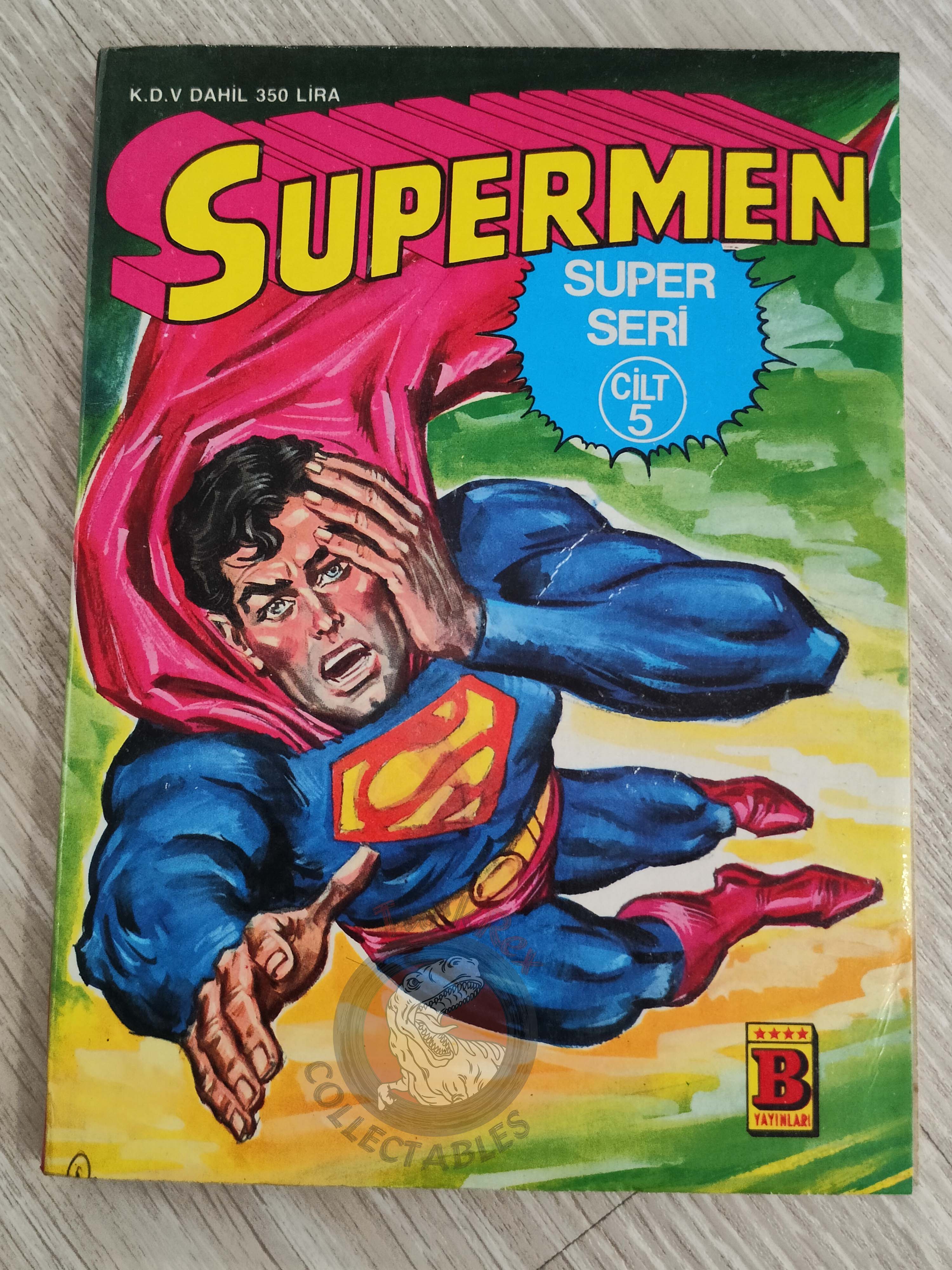 Superman Vol #5 1989 Turkish Comic Turkey Adventure Comics #475 Aquaman Flash
