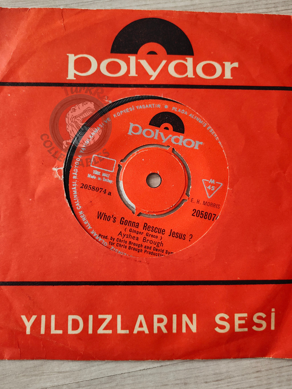 Ayshea Brough – Who's Gonna Rescue Jesus? 7" Turkish Pressing Vinyl Turkey Edition