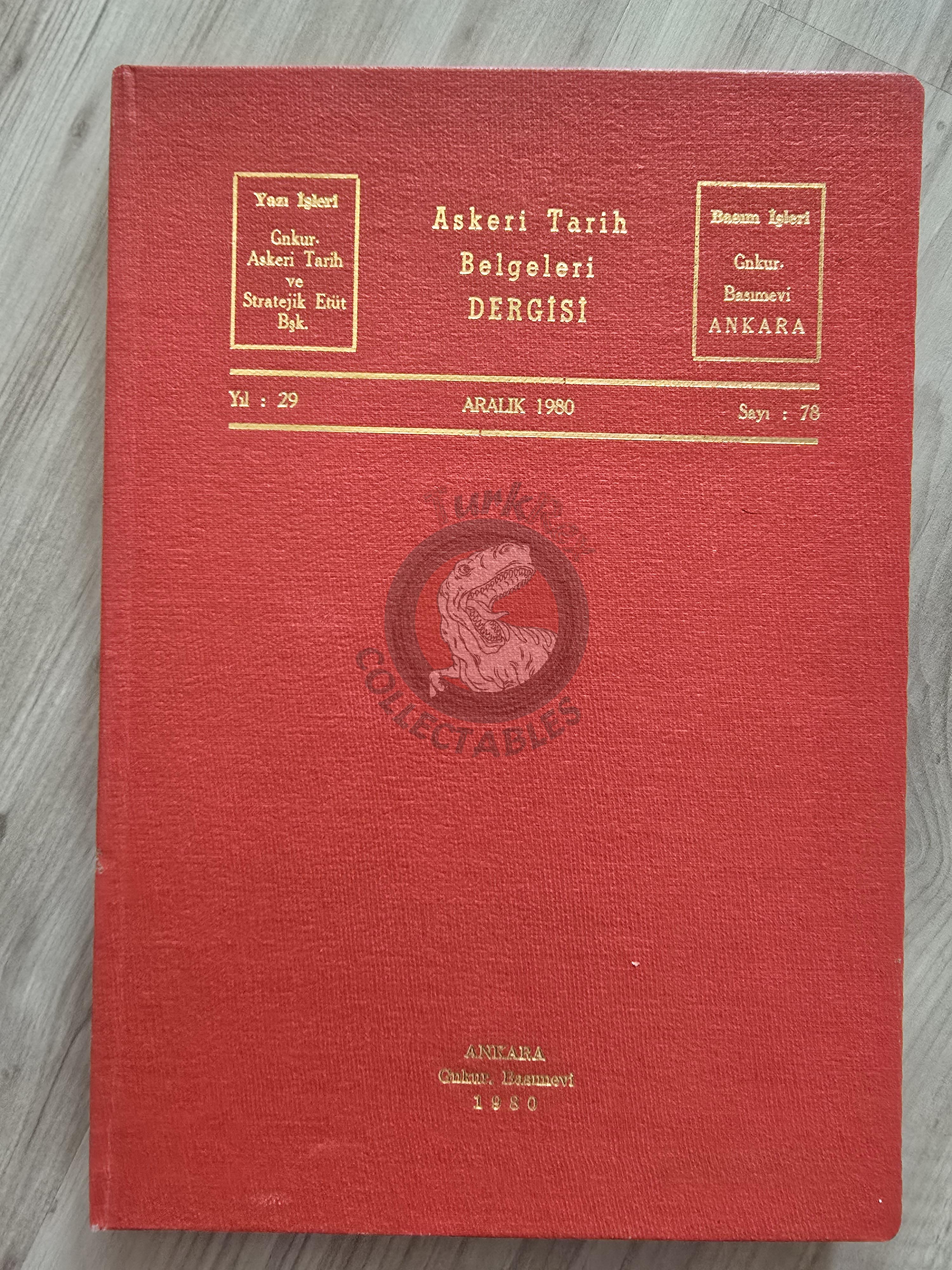 Military History Documents Journal 1980 Turkish Book Turkey Balkan Wars Ottoman Military