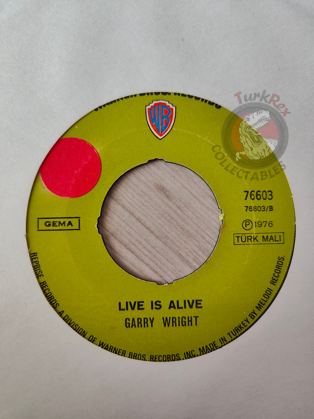 Garry Wright – Dream Weaver 7" Turkish Pressing Vinyl Turkey Edition