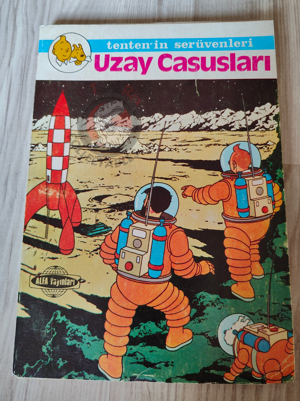 Tintin – Explorers on the Moon early 1980s Turkish Edition Comic Turkey