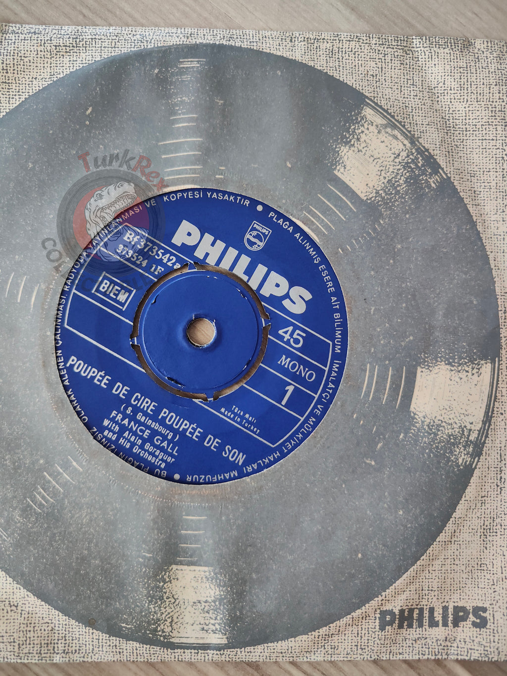 France Gall – Poupée De Cire Poupée De Son 7" Turkish Pressing Vinyl Turkey Edition Eurovision