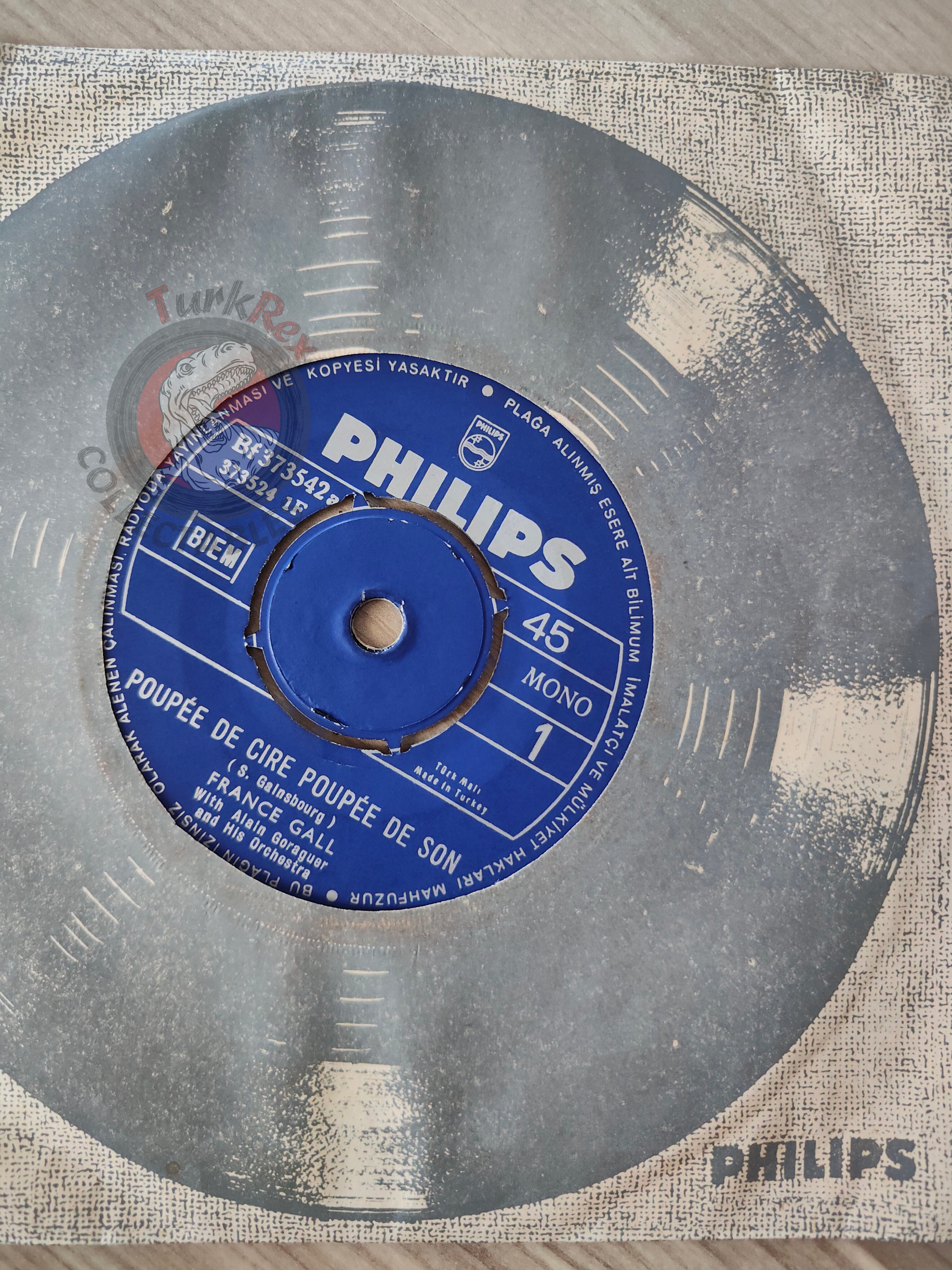 France Gall – Poupée De Cire Poupée De Son 7" Turkish Pressing Vinyl Turkey Edition Eurovision