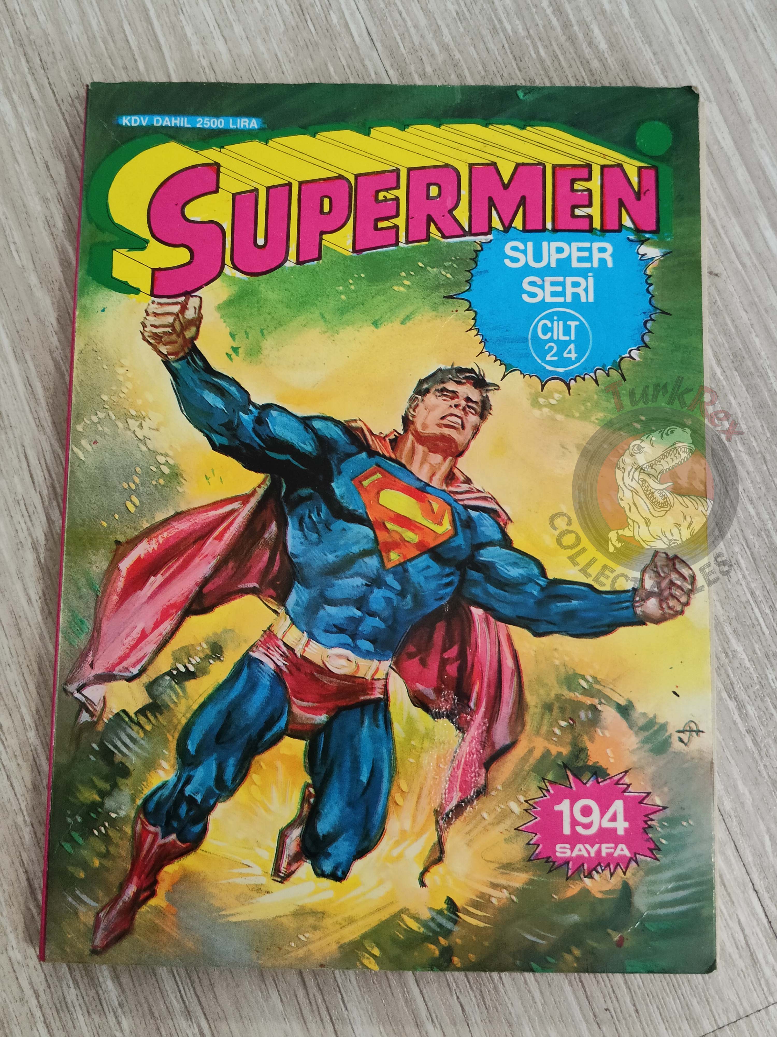 Superman Vol #24 1991 Turkish Comic Turkey #406 #407 Batman Detective Comics #410