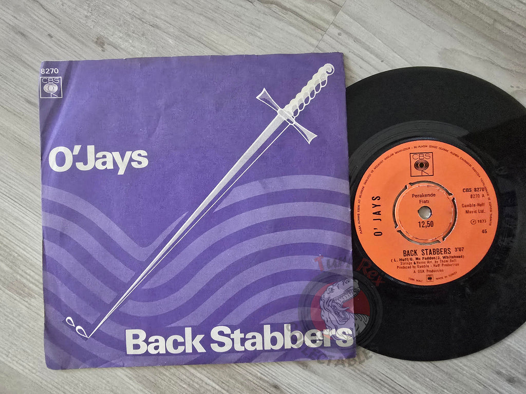 O'Jays – Back Stabbers / Sunshine 7" Turkish Pressing Vinyl Turkey Edition