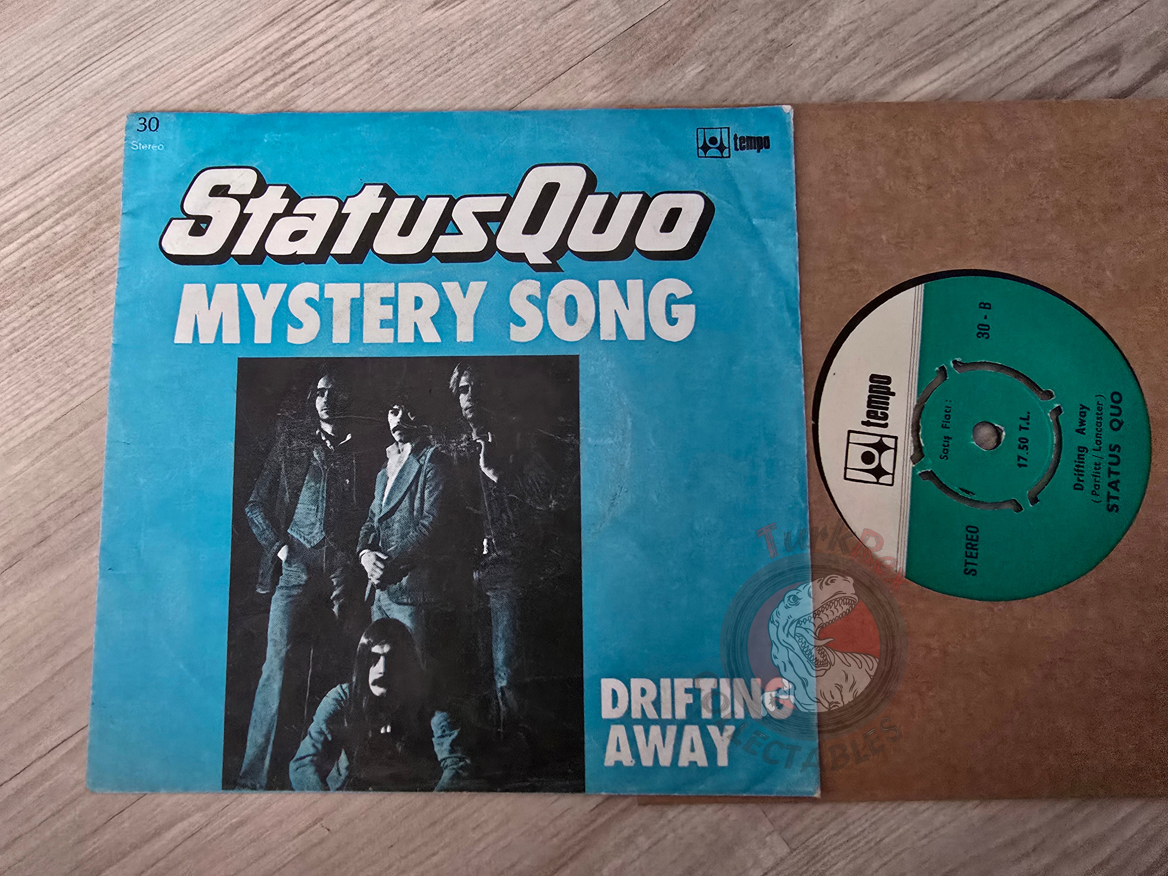 Status Quo – Mystery Song 7" Turkish Pressing Vinyl Turkey Edition