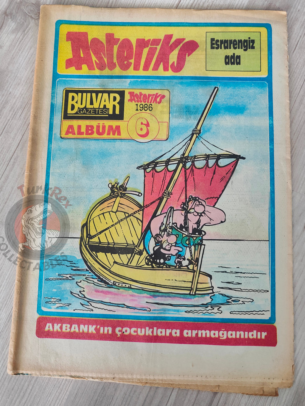 Asterix –  Asterix and the Great Crossing 1986 Turkish Edition Comic Turkey