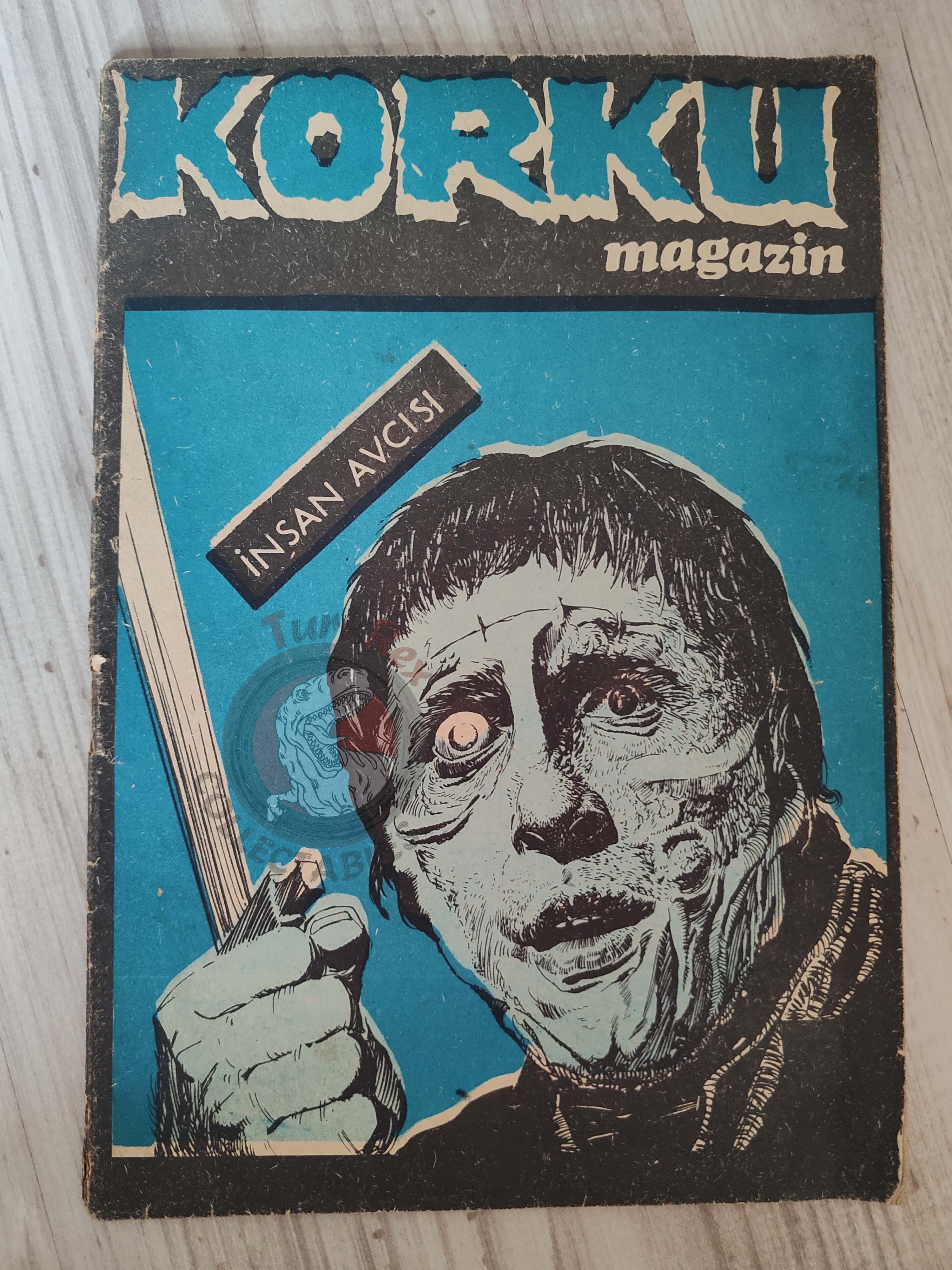 Korku Magazin #75 1969 Turkish Comic Turkey Warren Creepy Eerie Frankenstein