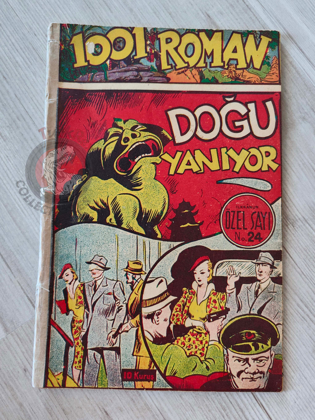 1001 Roman 1941 The East Is Burning Turkish Comic Mag Turkey