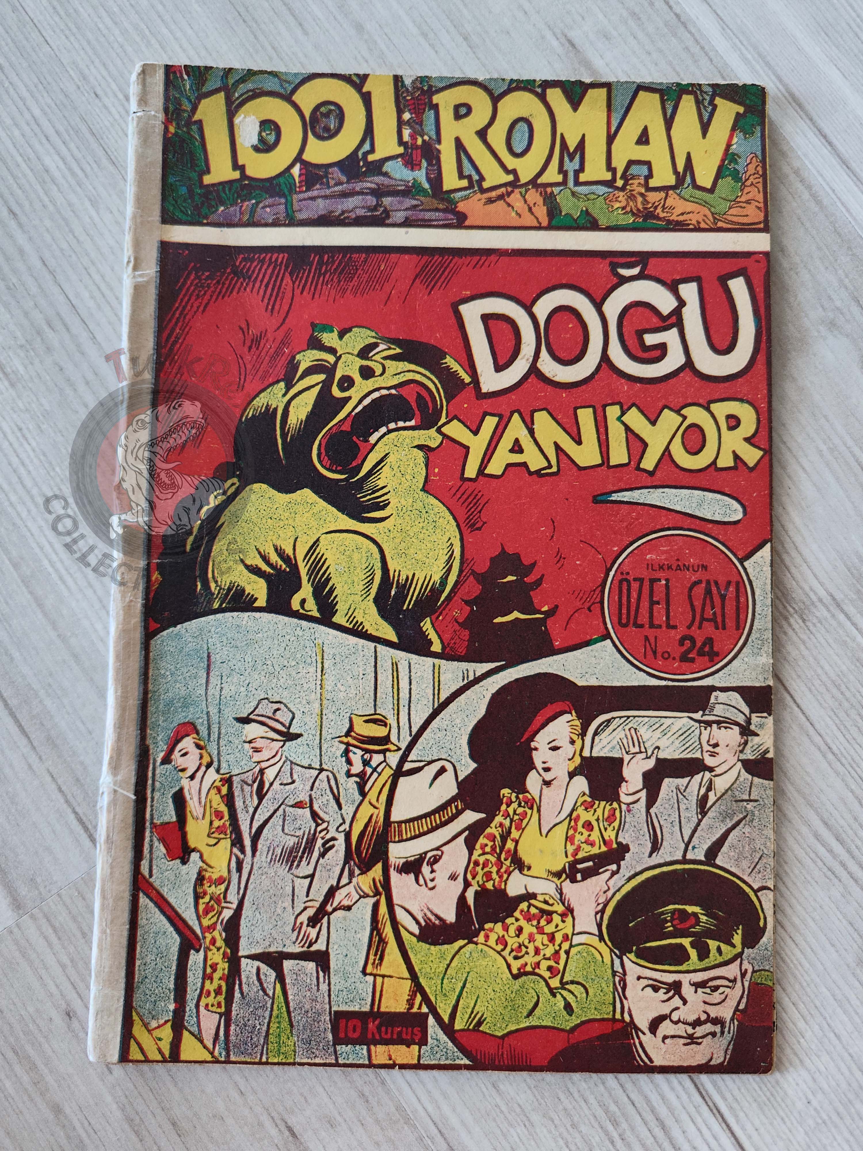 1001 Roman 1941 The East Is Burning Turkish Comic Mag Turkey