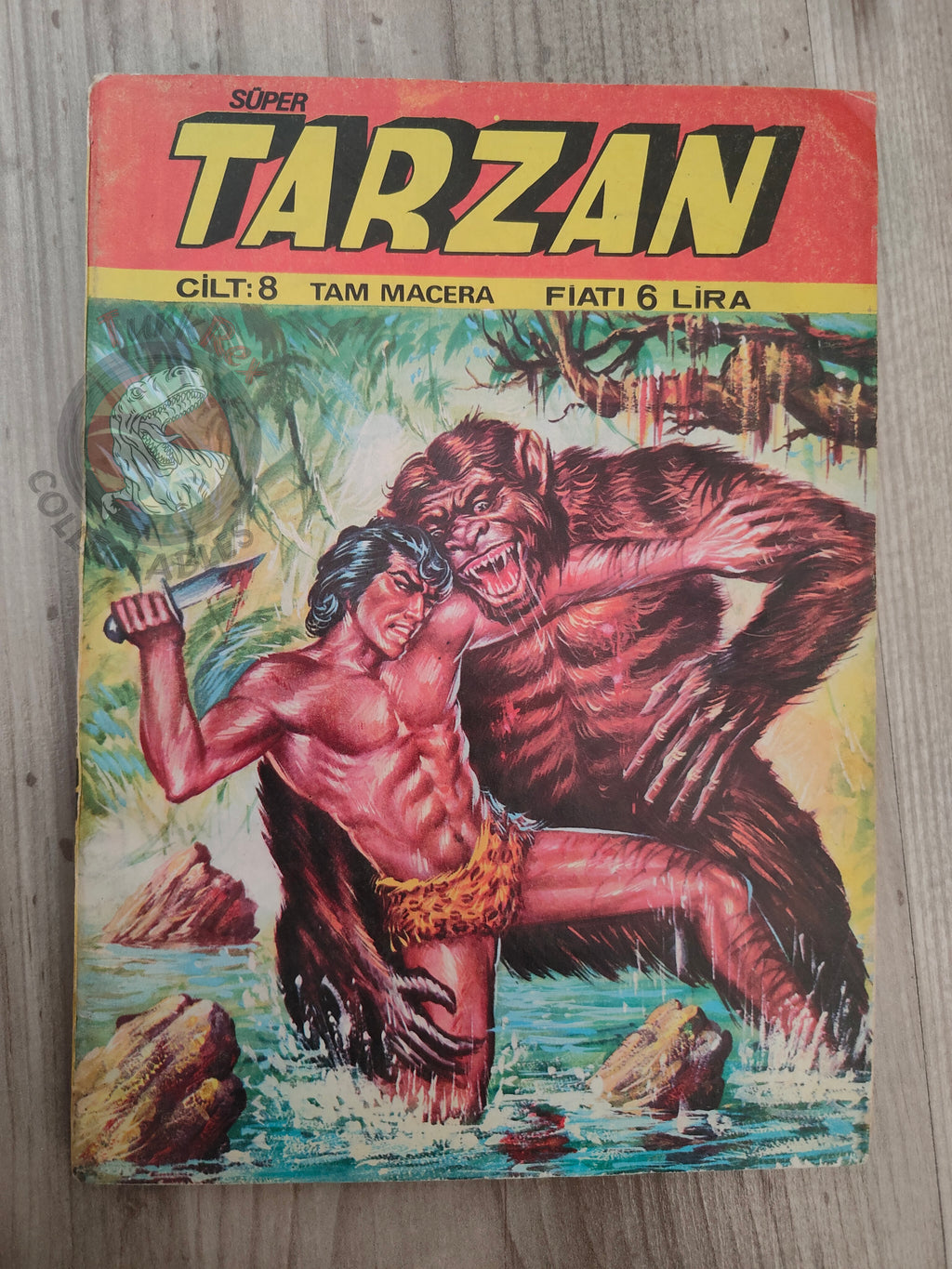 Tarzan Akim Vol #8 late 1970s Turkish Comic Turkey