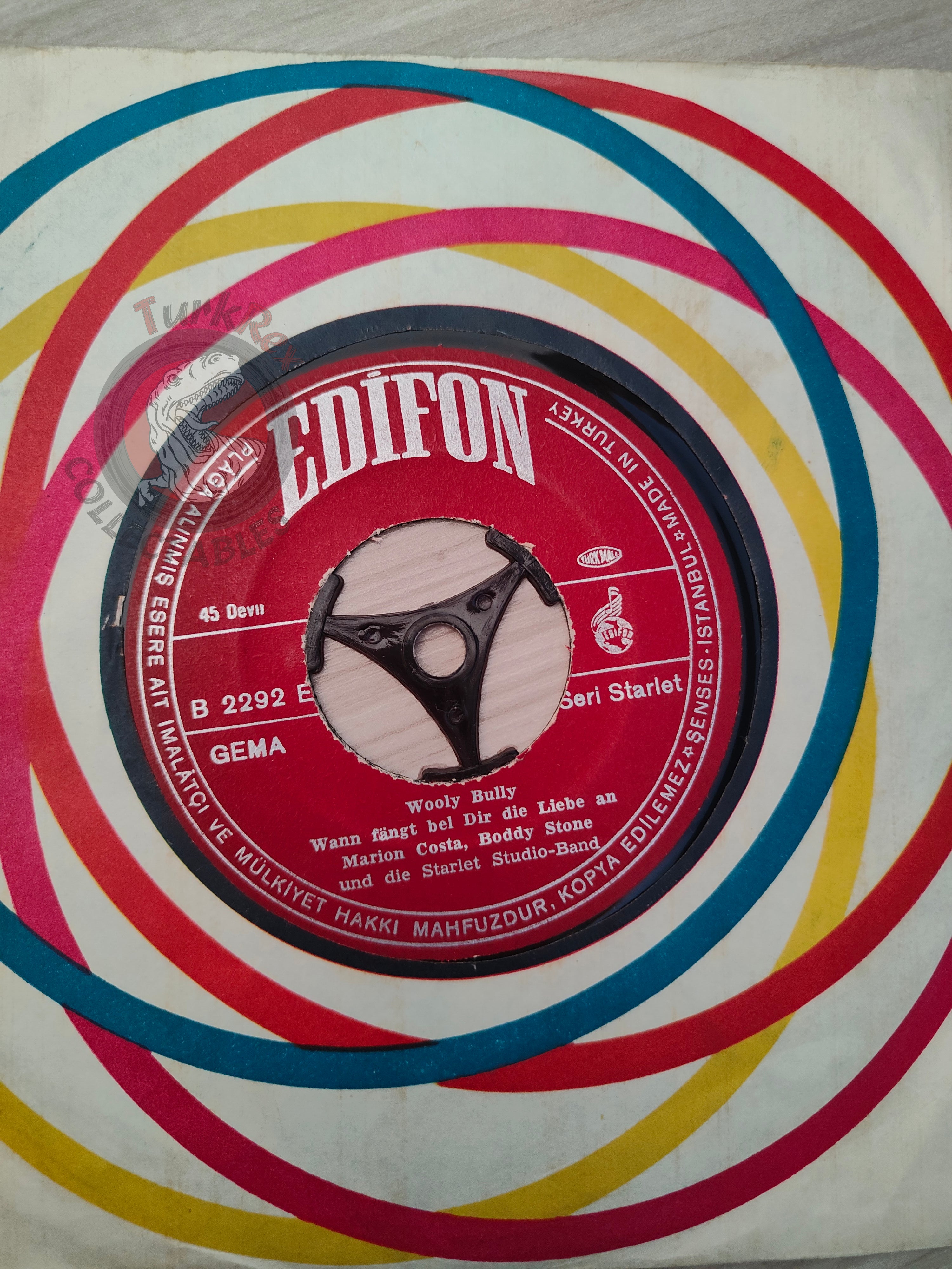 Boddy Stone und die Starlet Studio Band - Il Silenzio 7" Turkish Pressing Vinyl Turkey Edition