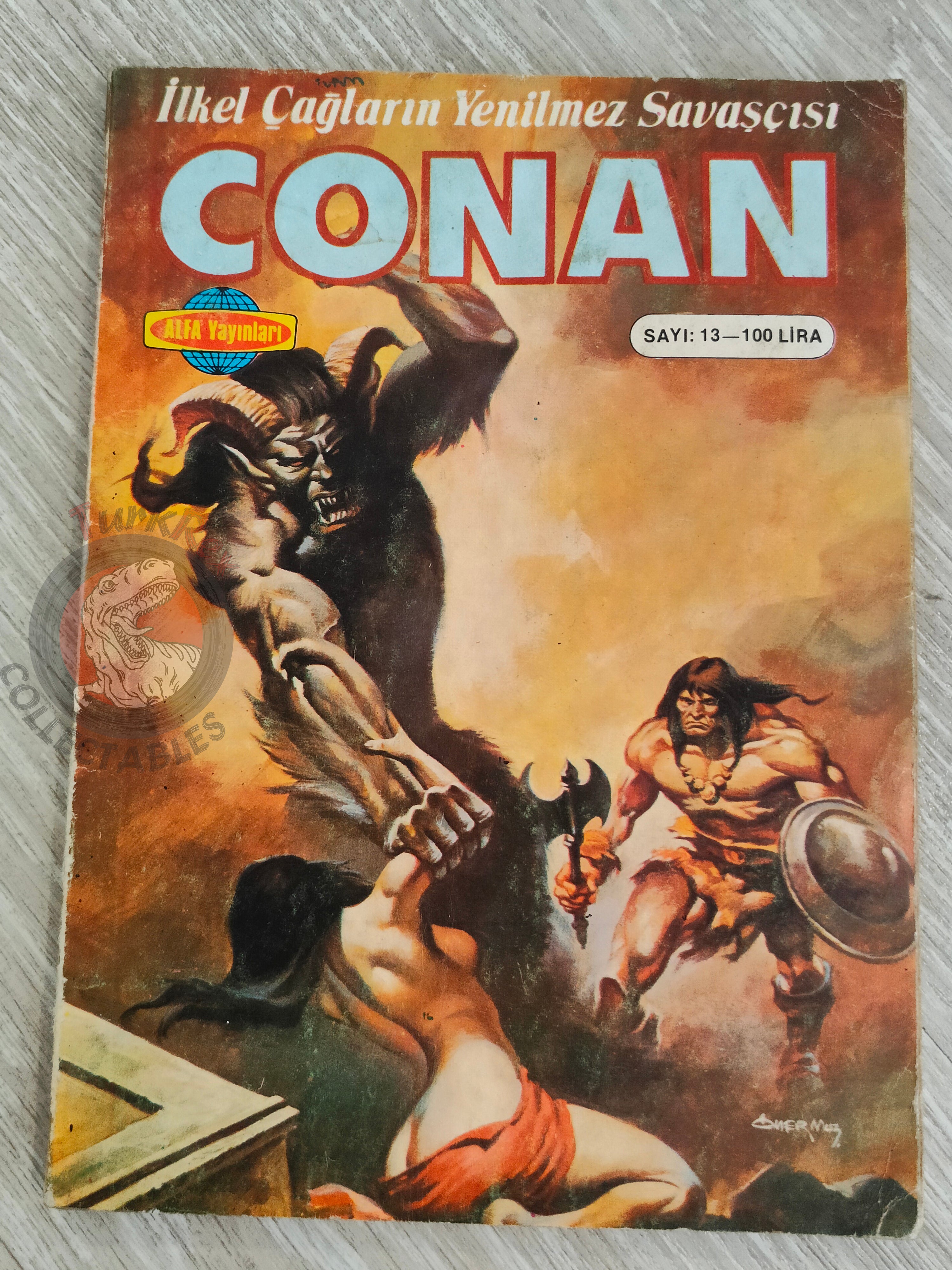 Conan Renkli #13 Turkish Comic Turkey Only Cover King Conan #2 Saga #62