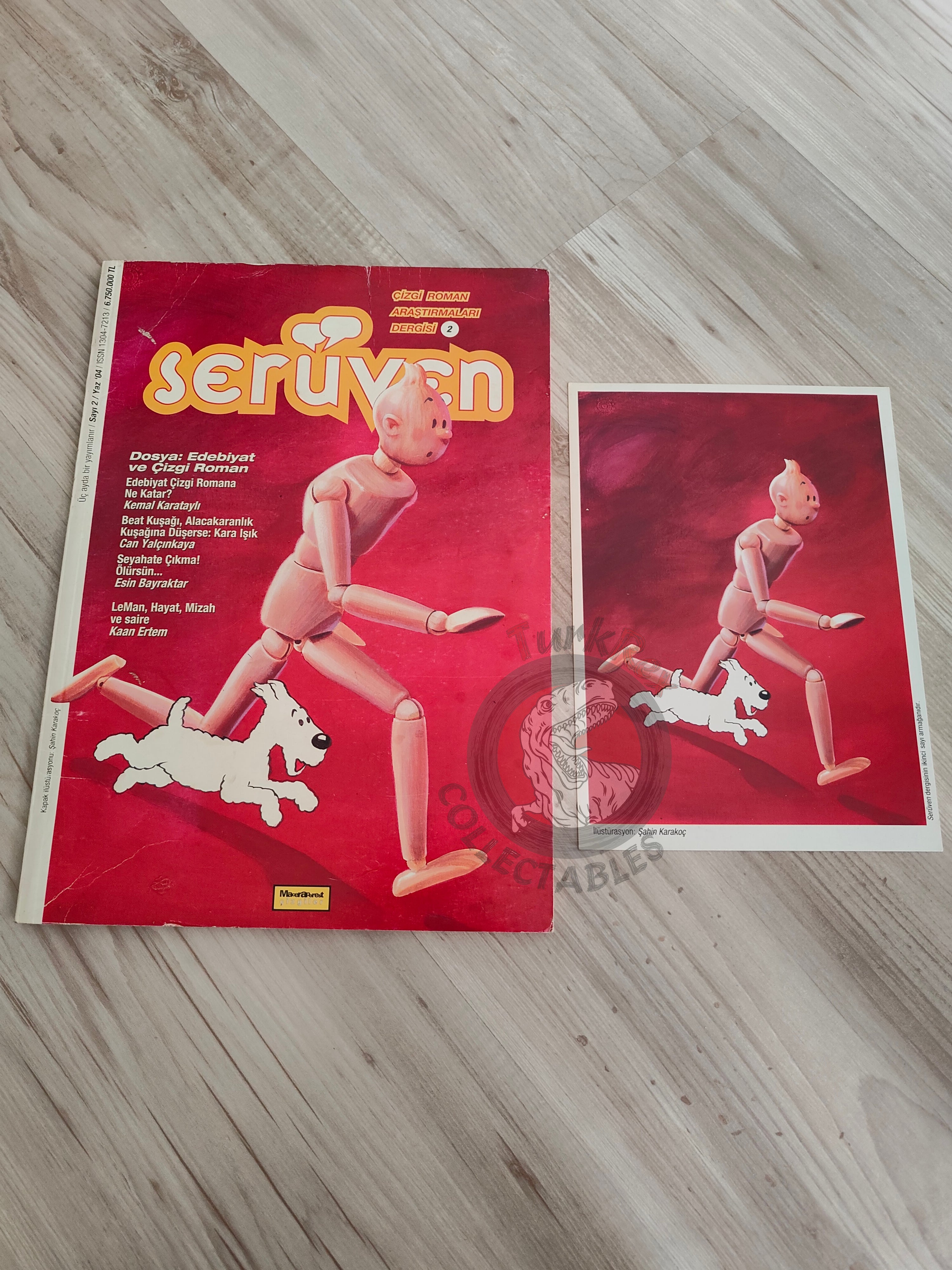 Tintin Cover Serüven Comic Magazine #2 2004 Turkish Comic Turkey