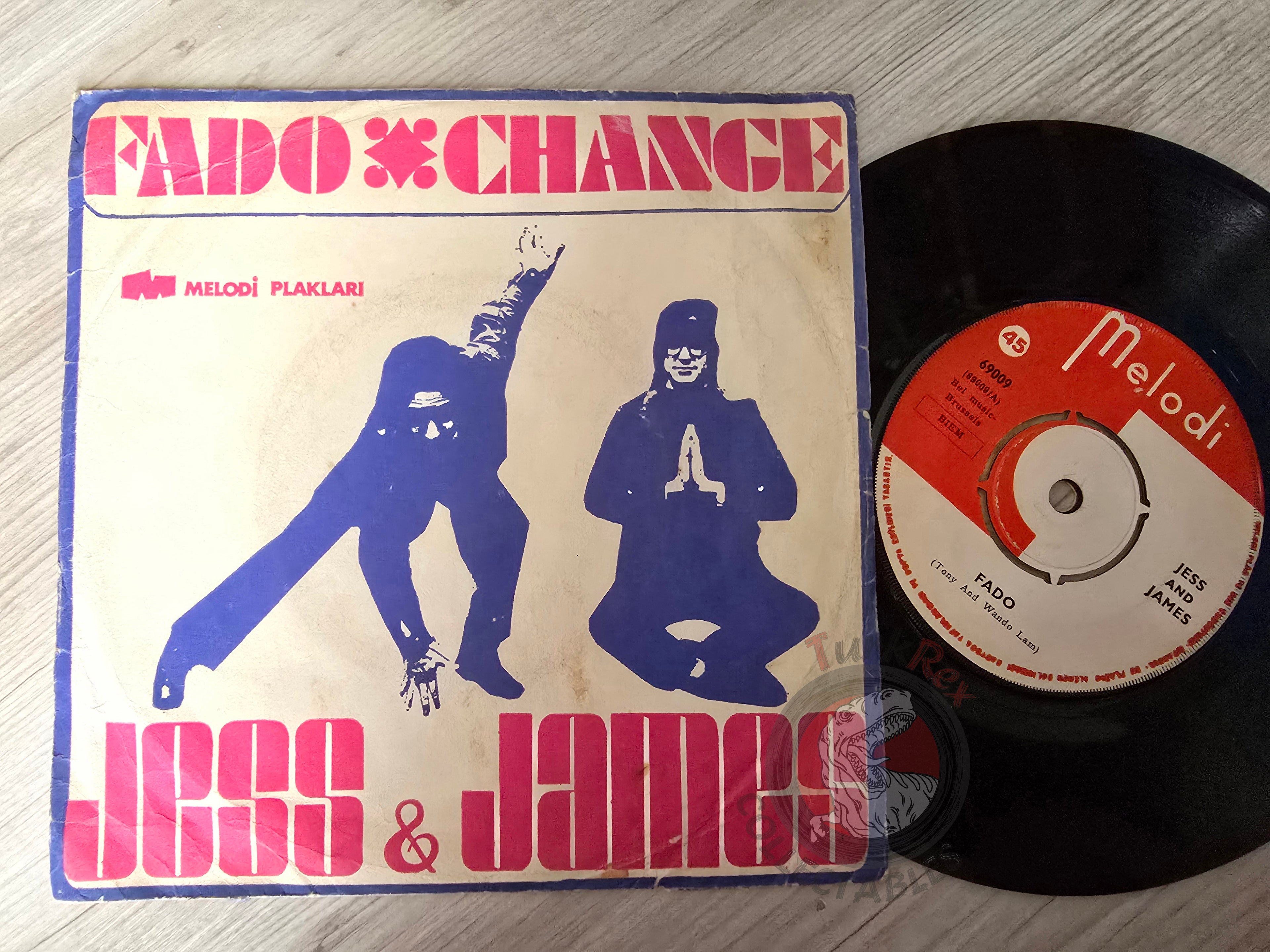 Jess & James – Fado / Change 7" Turkish Pressing Vinyl Turkey Edition