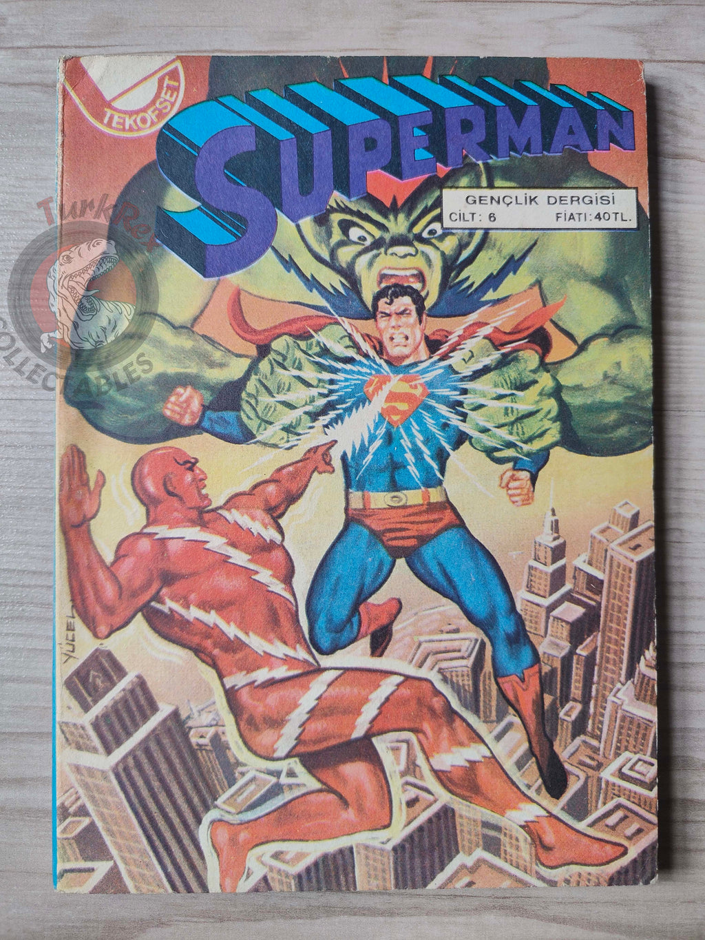Superman Vol #6 1980s Turkish Comic Turkey Action Comics #398 #399 #400