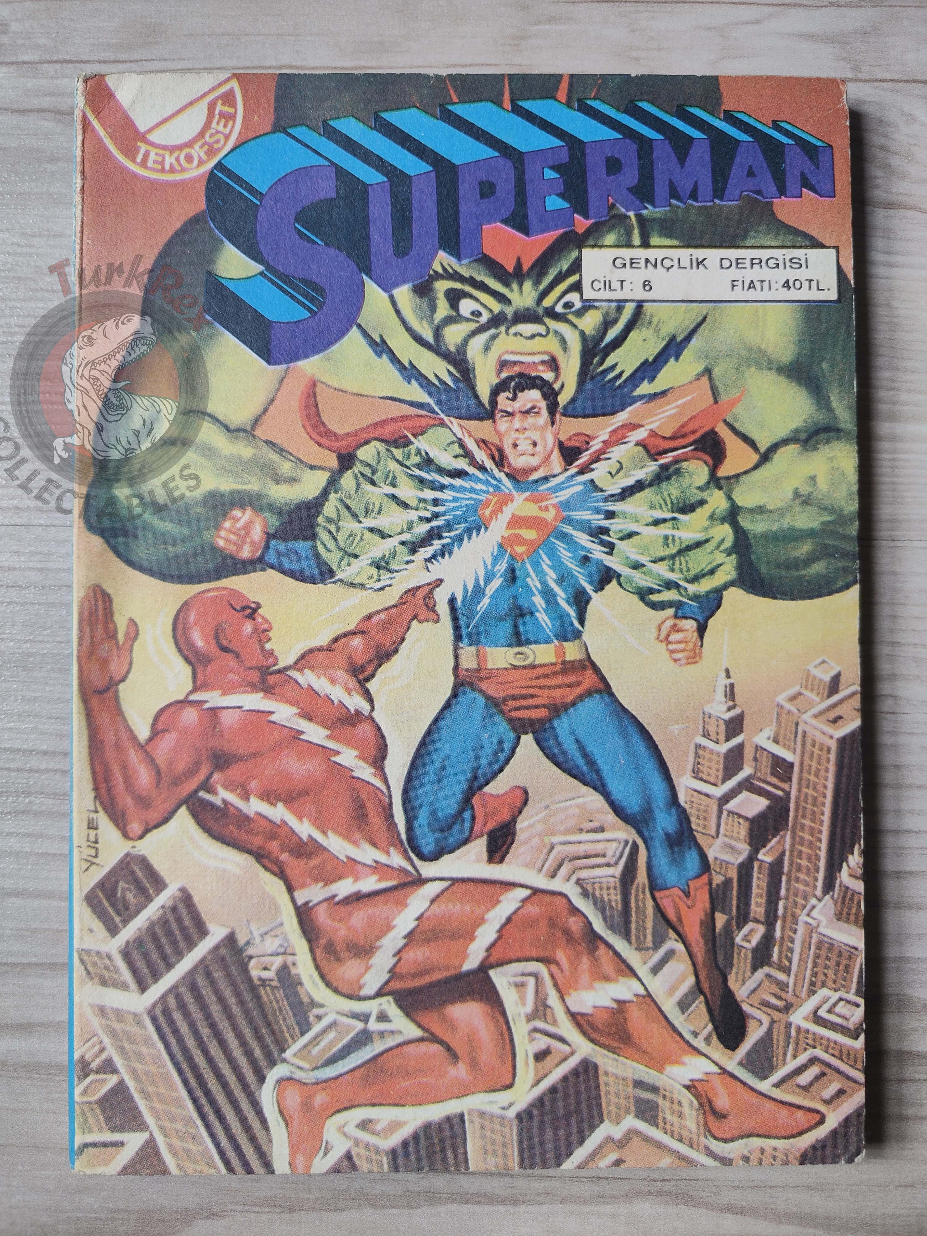 Superman Vol #6 1980s Turkish Comic Turkey Action Comics #398 #399 #400