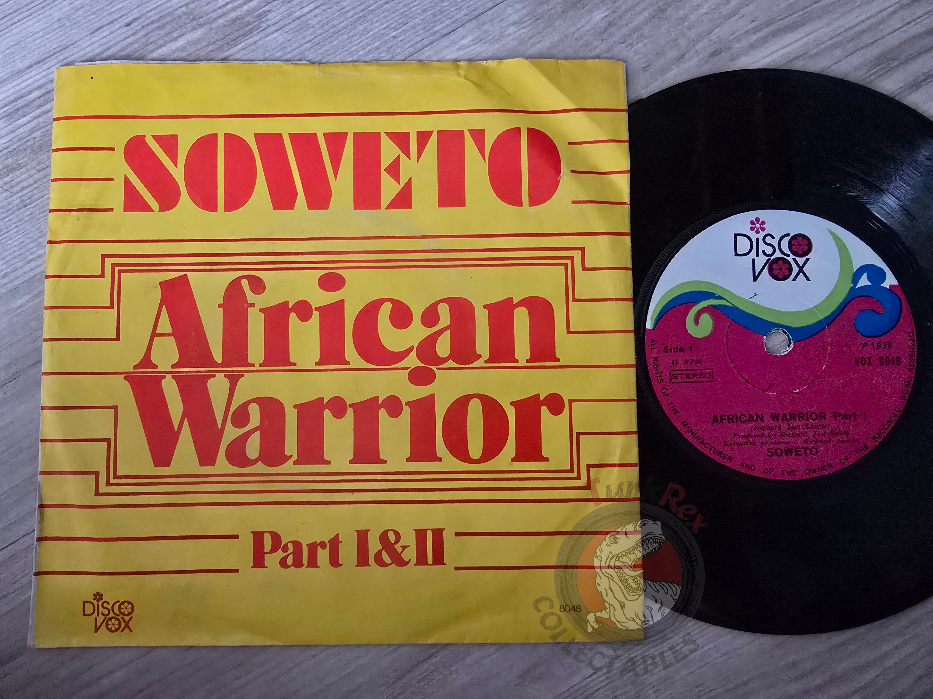 Soweto – African Warrior 7" Turkish Pressing Vinyl Turkey Edition