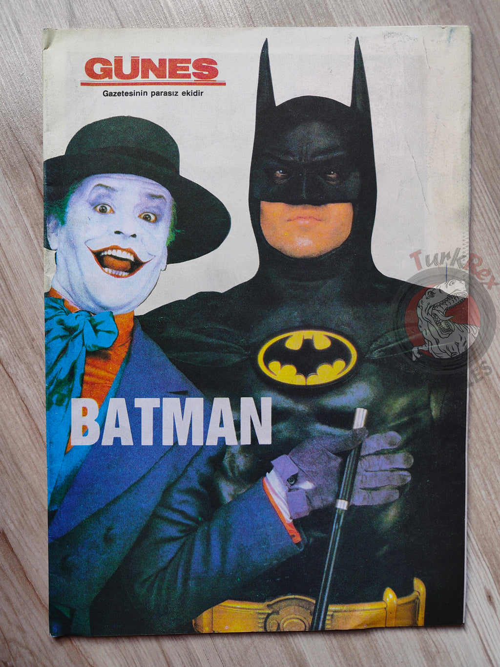 Batman The Official Comic Adaptation Issue #2 1989 Turkish Joker Newspaper Giveaway