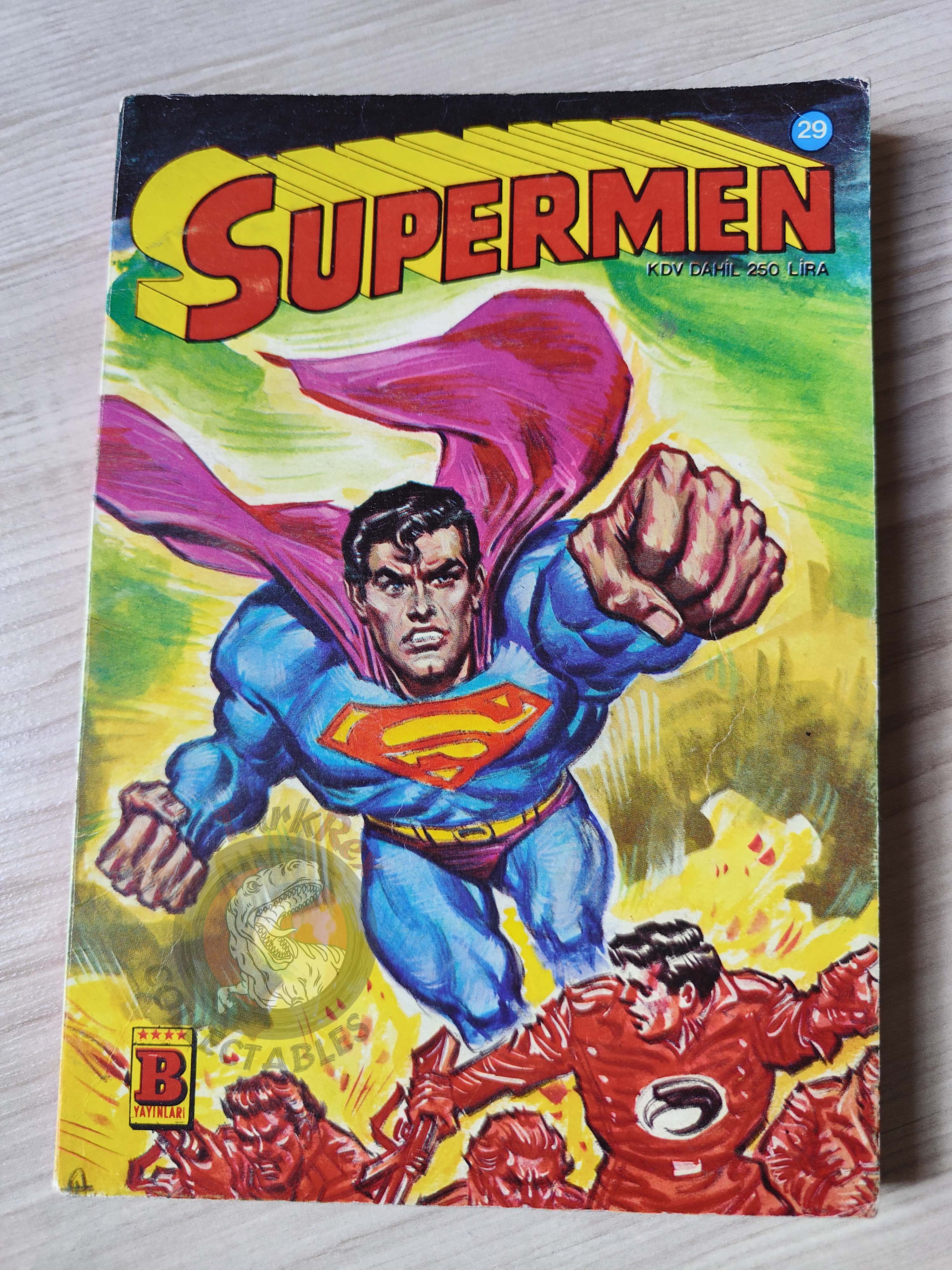 Superman #29 1984 Turkish Comic Turkey Blackhawk #380 #382 Wonder Woman #267 #268