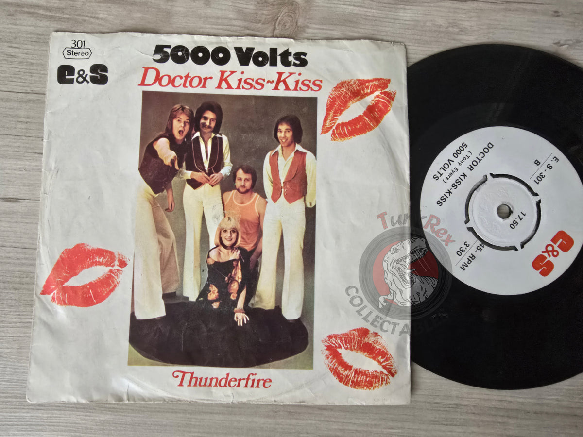 5000 Volts – Doctor Kiss Kiss 7" Turkish Pressing Vinyl Turkey Edition