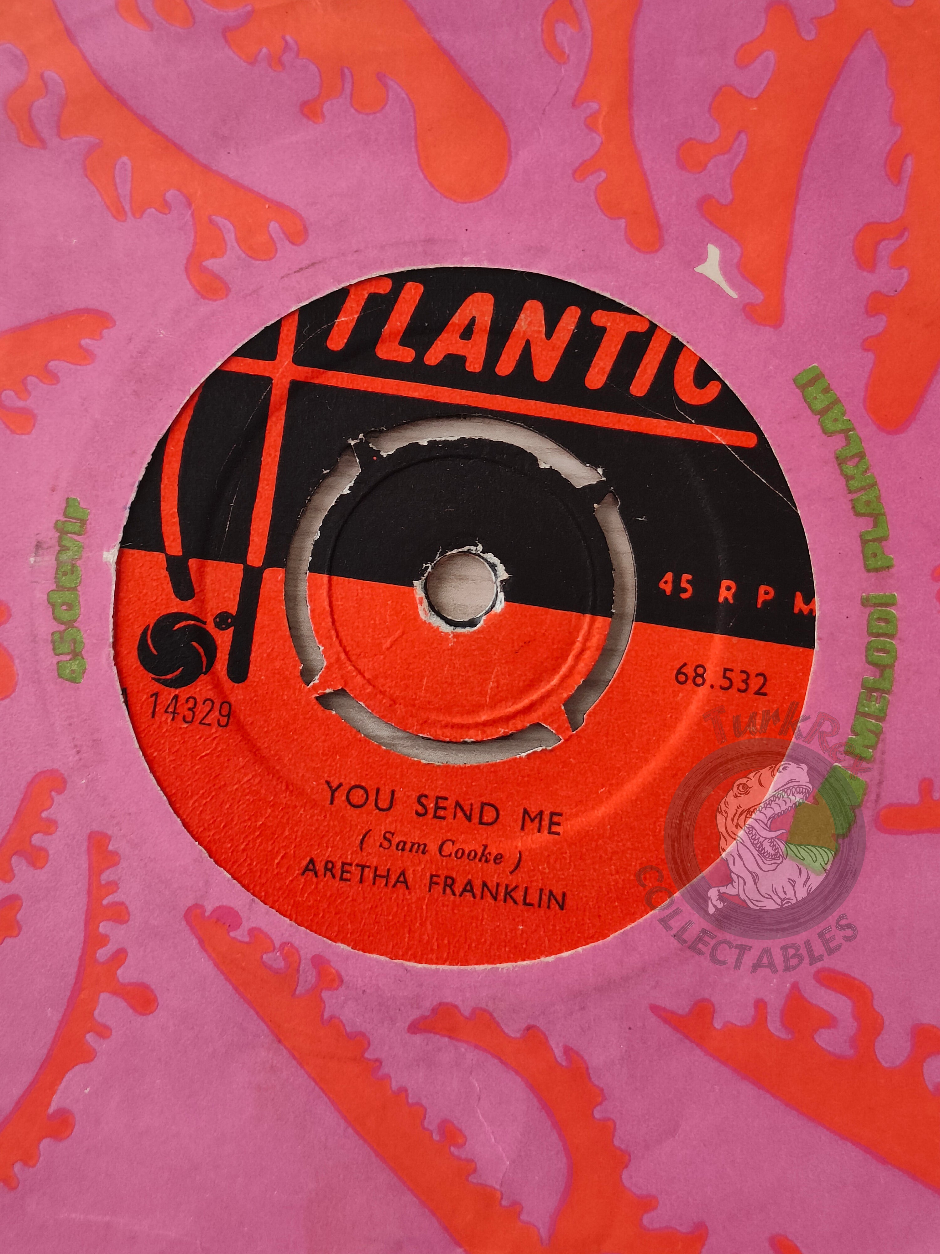 Aretha Franklin – Think / You Send Me 7" Turkish Pressing Vinyl Turkey Edition