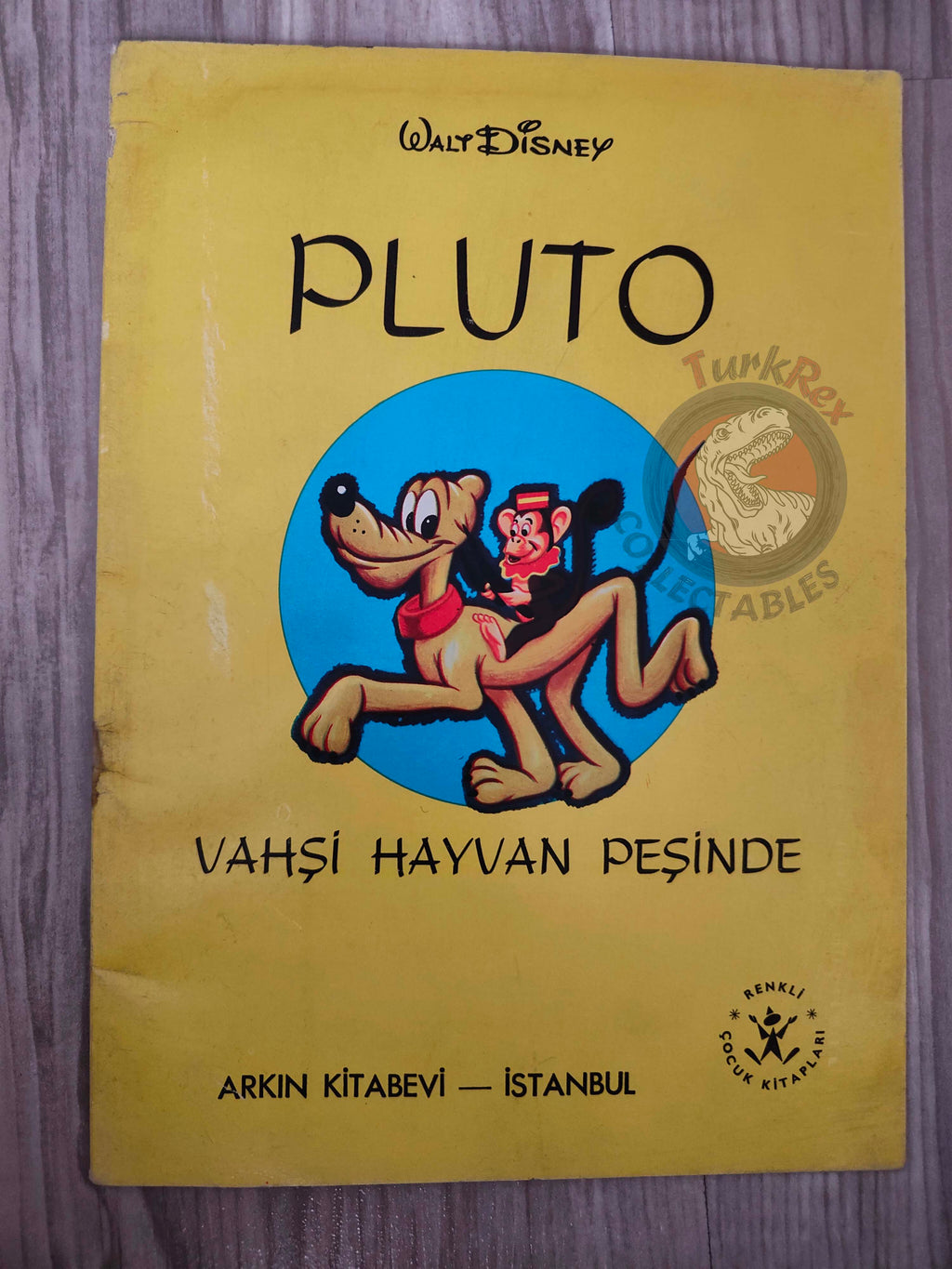 Pluto e le belve  – Walt Disney 1960s Turkish Book Turkey Illustrated Mickey Mouse