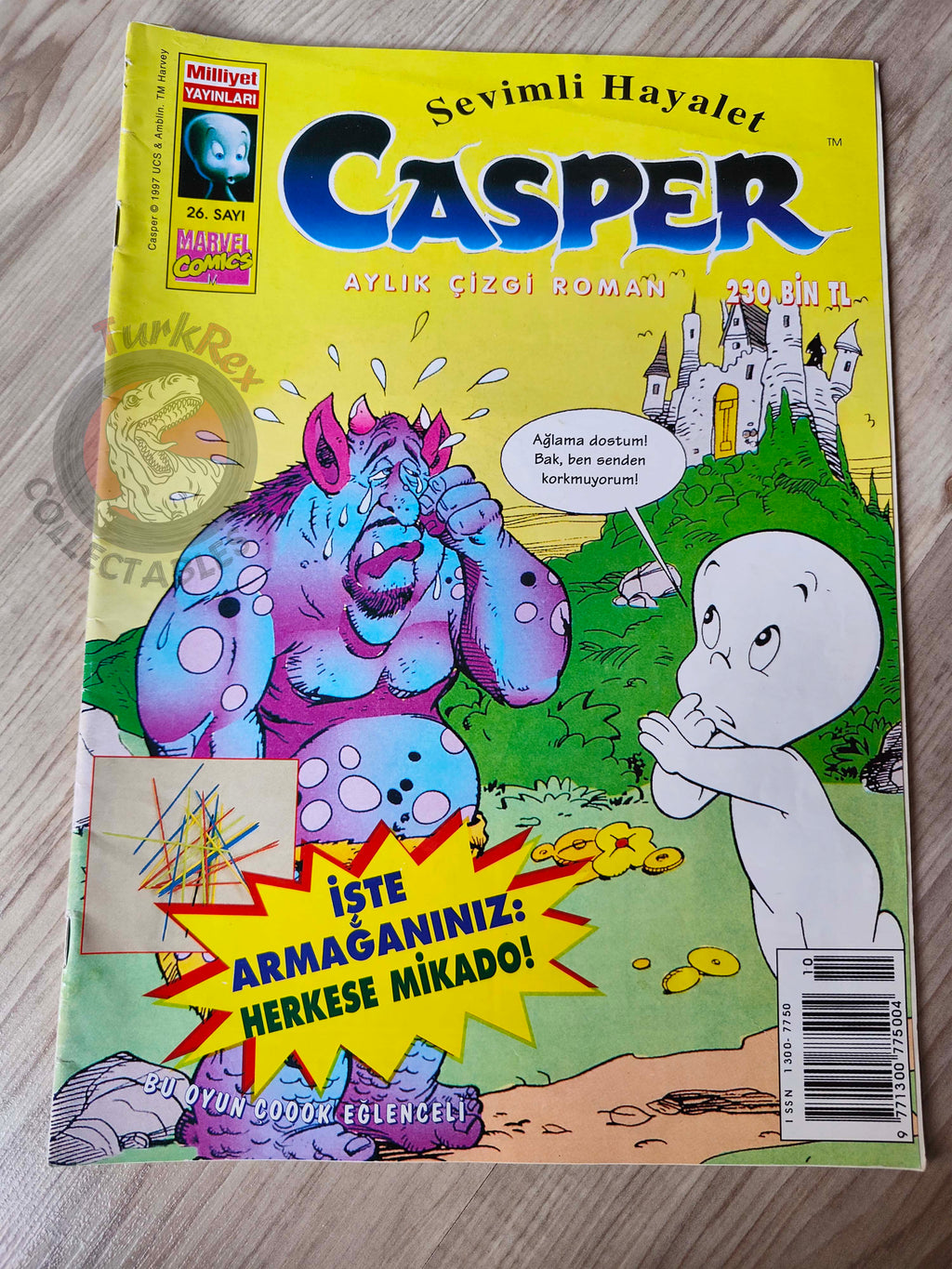 Casper the Friendly Ghost Magazine – Issue #26 1997 Turkish Comic Turkey