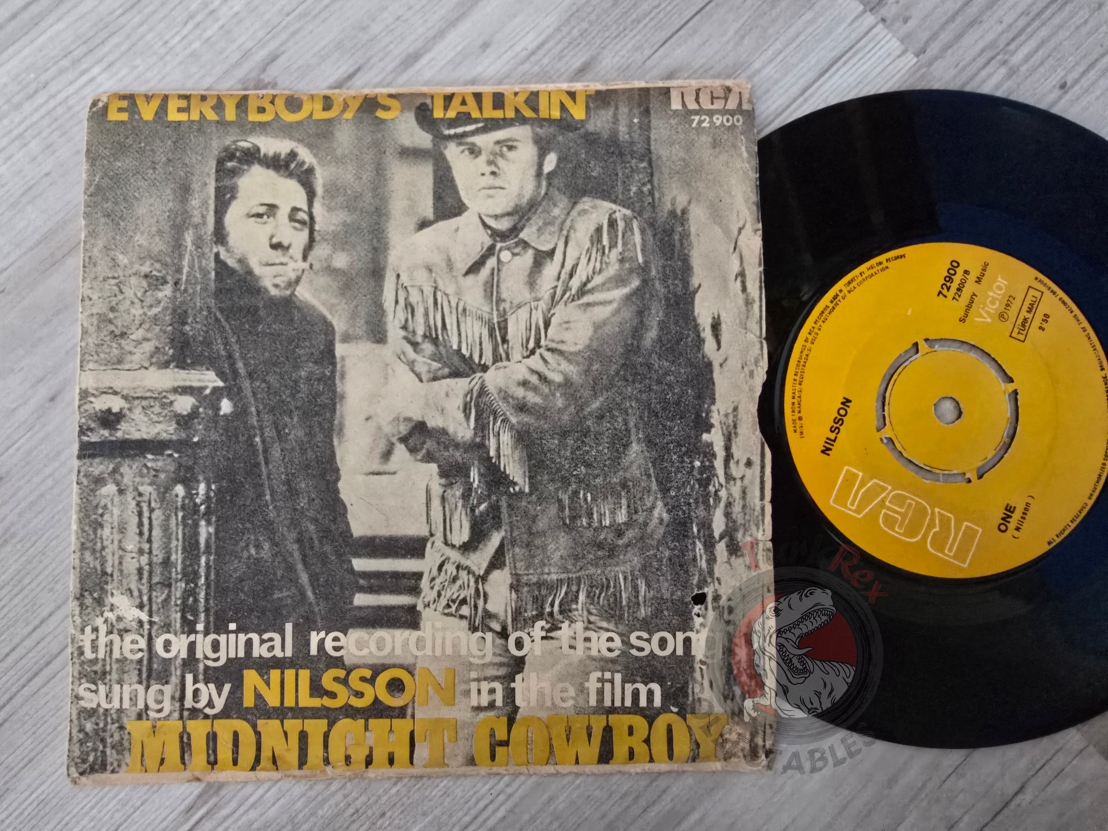 Nilsson – Everybody's Talkin' / One OST 7" Turkish Pressing Vinyl Turkey Edition 1