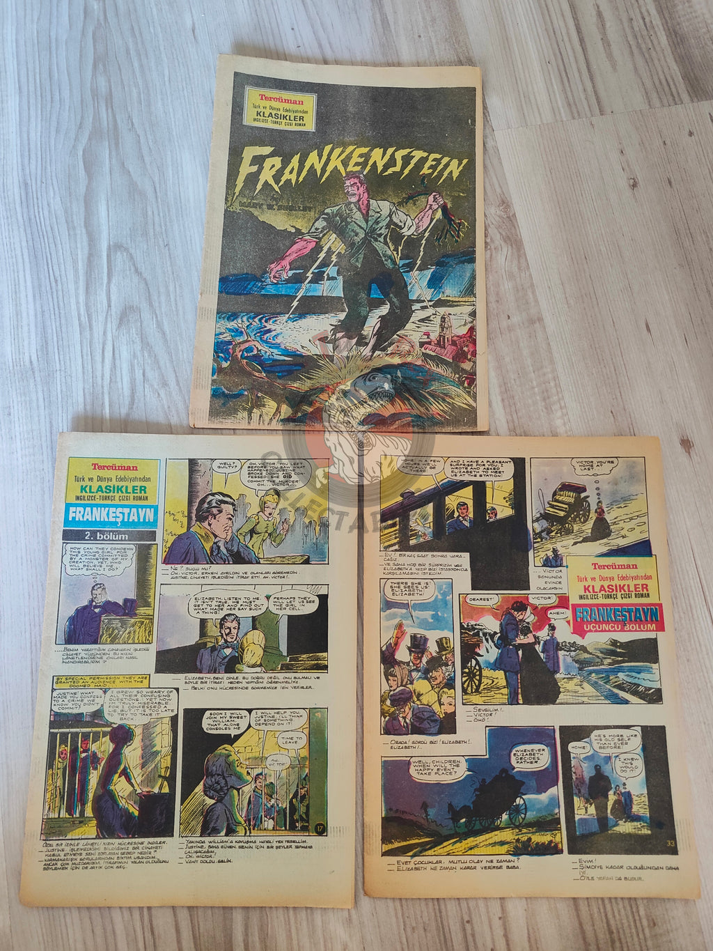 Frankenstein  – Mary Shelley Turkish Comic Turkey Classics Illustrated