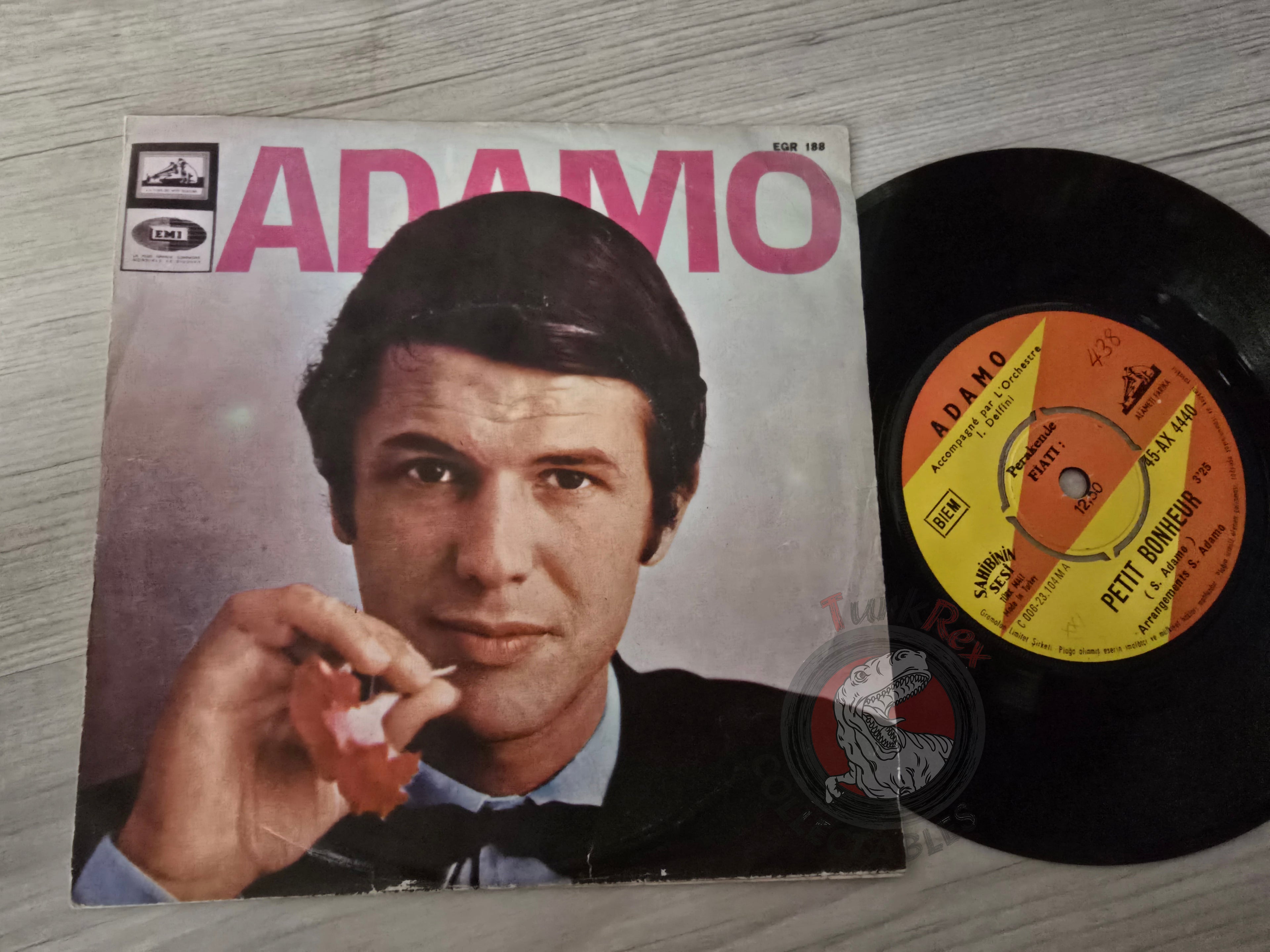 Adamo – Petit Bonheur 7" Turkish Pressing Vinyl Turkey Edition