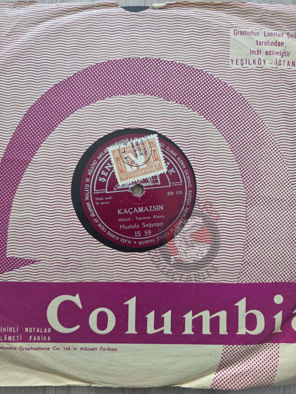 Mustafa Sağyaşar – Kaçamazsın Turkish Pressing Signed Shellac Turkey Edition