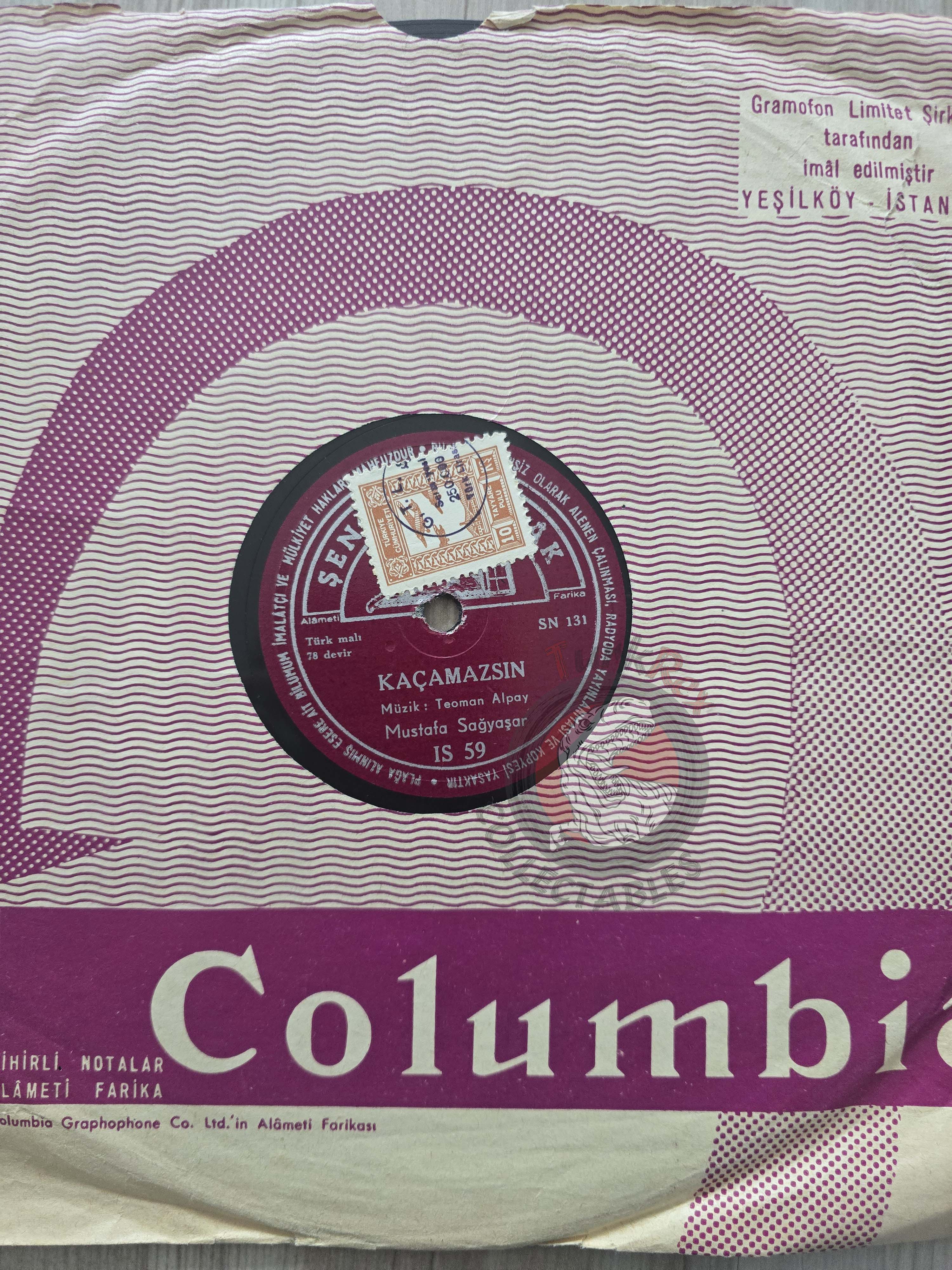 Mustafa Sağyaşar – Kaçamazsın Turkish Pressing Signed Shellac Turkey Edition