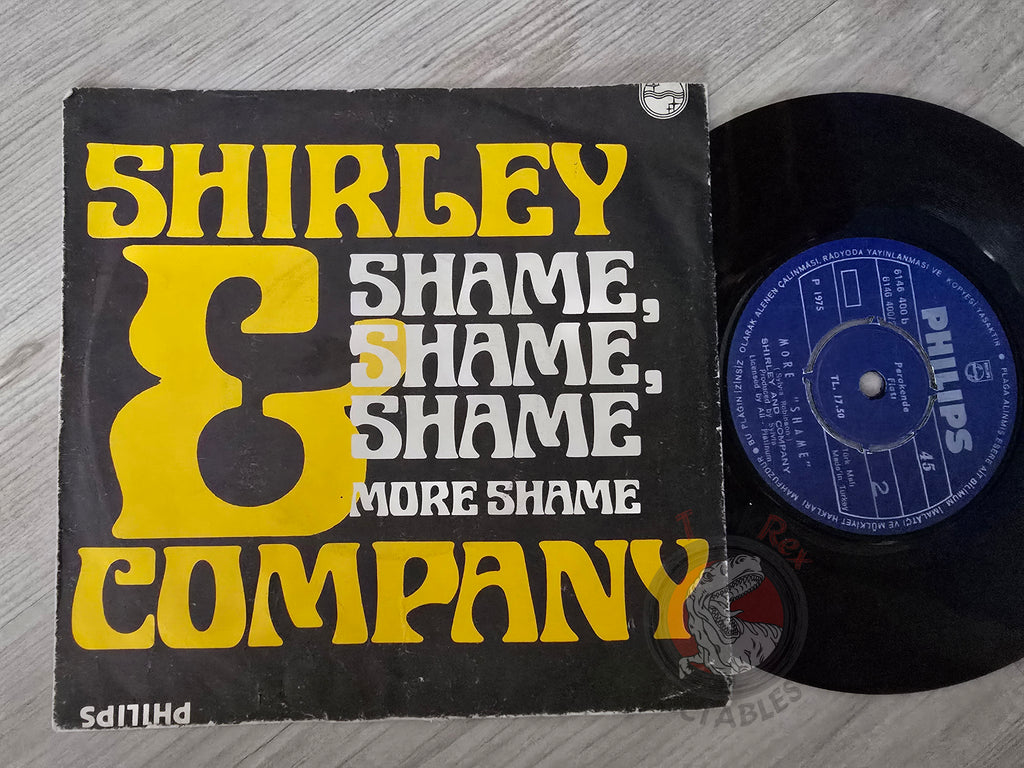 Shirley And Company – Shame, Shame, Shame 7" Turkish Pressing Vinyl Turkey Edition
