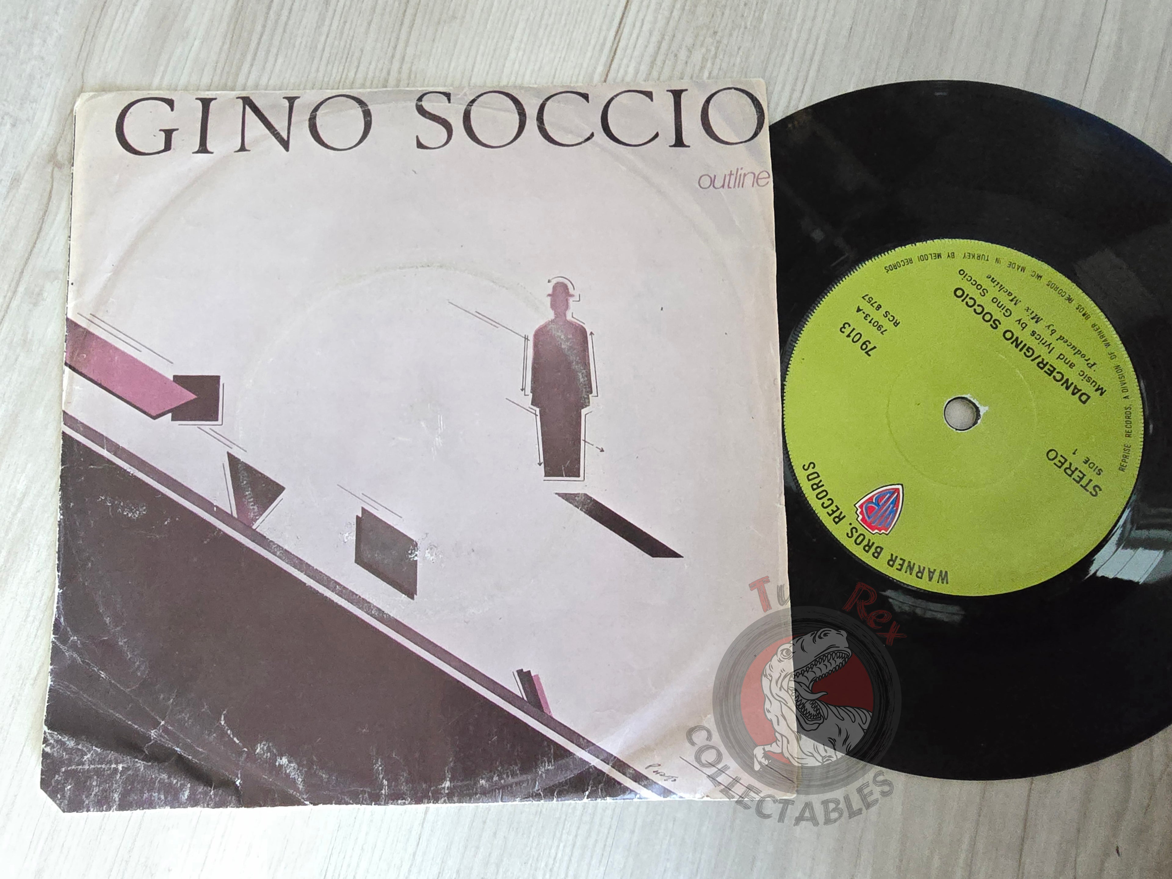Gino Soccio – Dancer / Dance To Dance 7" Turkish Pressing Vinyl Turkey Edition