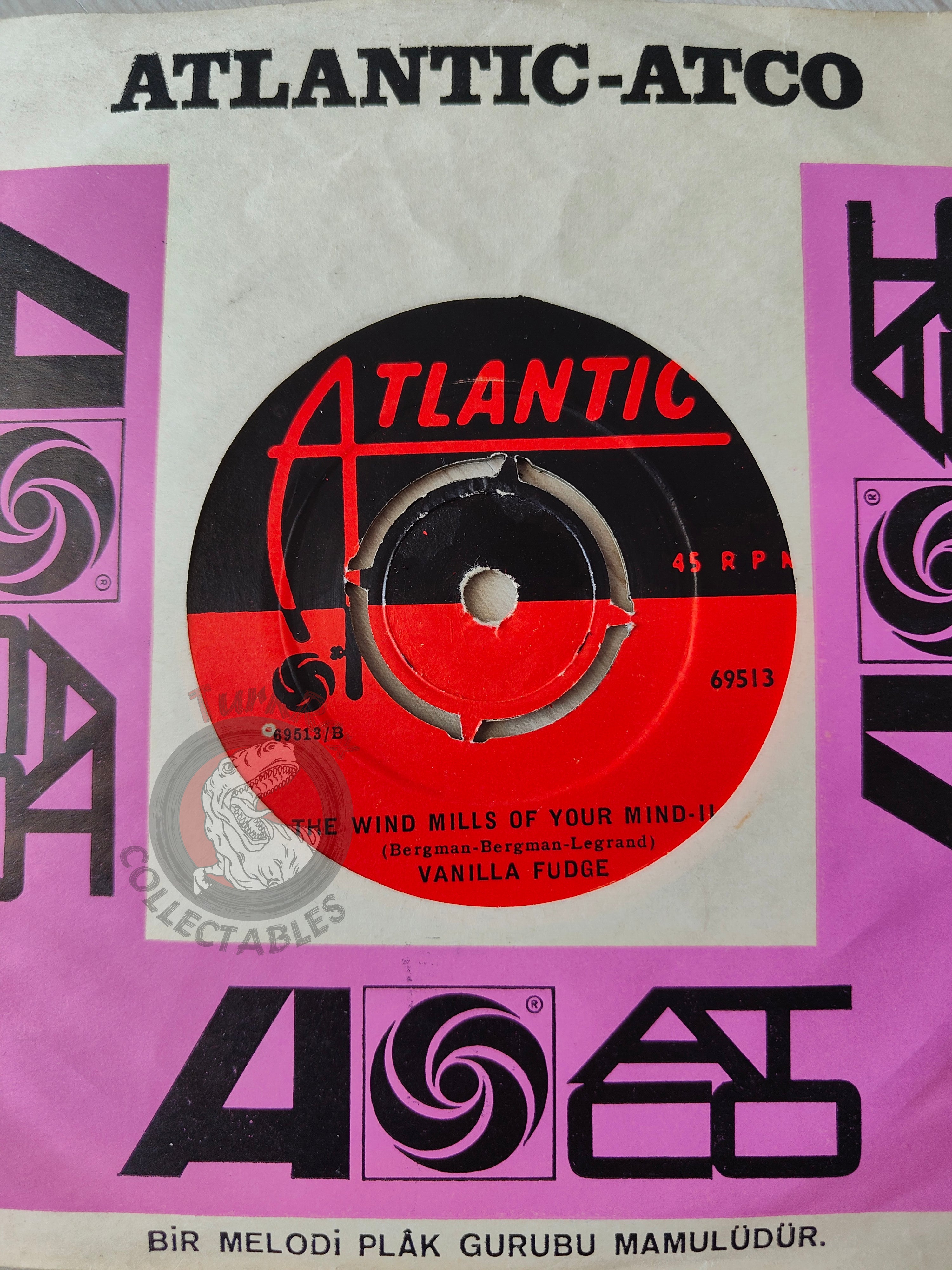 Vanilla Fudge – The Windmills Of Your Mind 7" Turkish Pressing Vinyl Turkey Edition