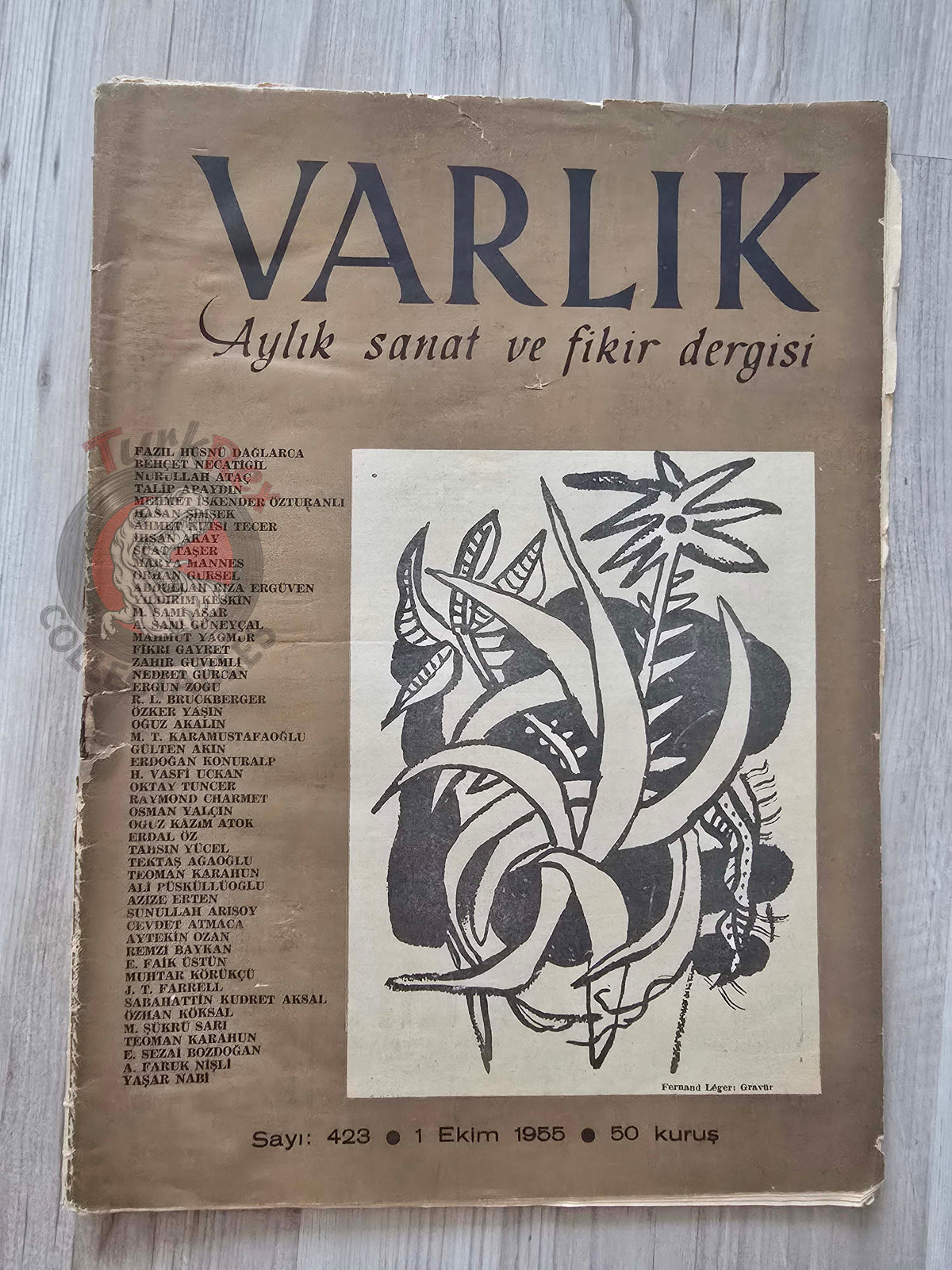 Varlık 1955 André Gide Turkish Literary Mag Turkey Fernand Léger F. J. Haydn André Masson