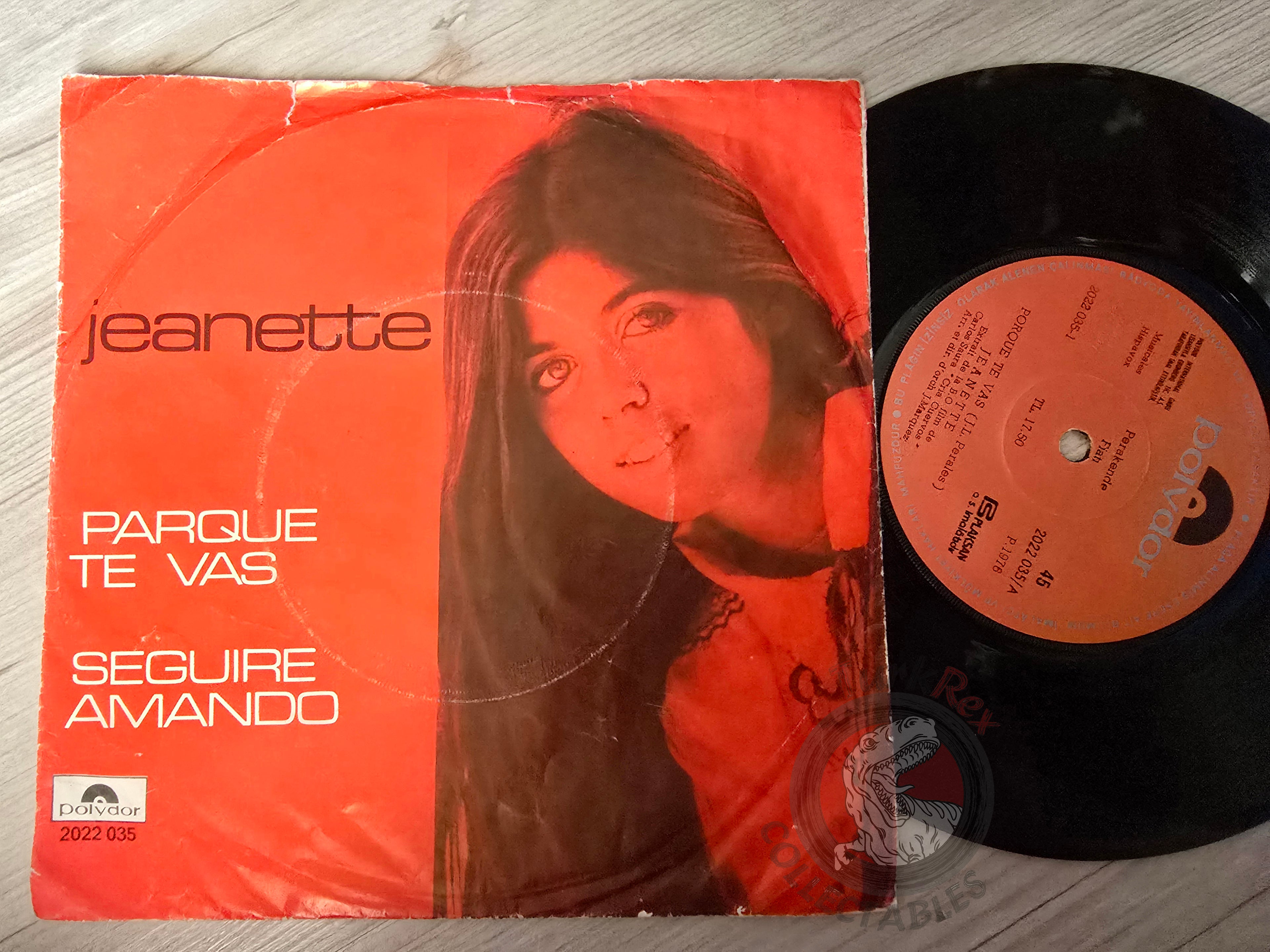 Jeanette – Porque Te Vas / Seguire Amando 7" Turkish Pressing Vinyl Turkey Edition