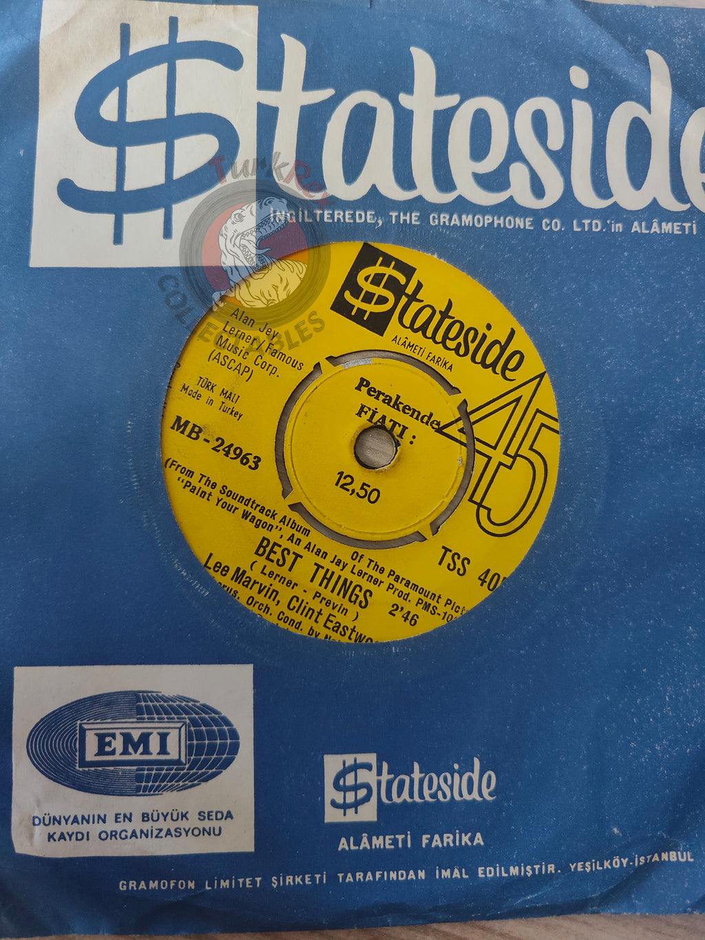 Lee Marvin & Clint Eastwood – Best Things 7" Turkish Pressing Vinyl Turkey Edition