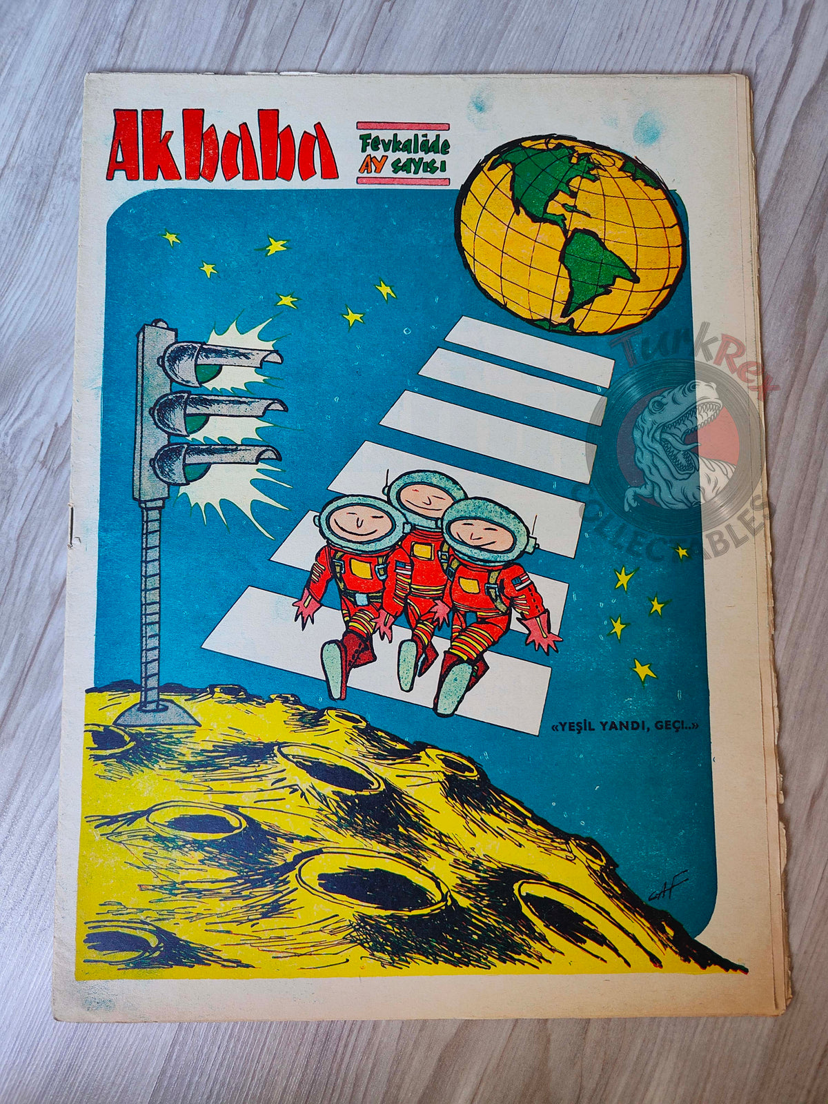 Akbaba 1969 Apollo 11 Moon Turkish Magazine Turkey The Moon Special Issue Space
