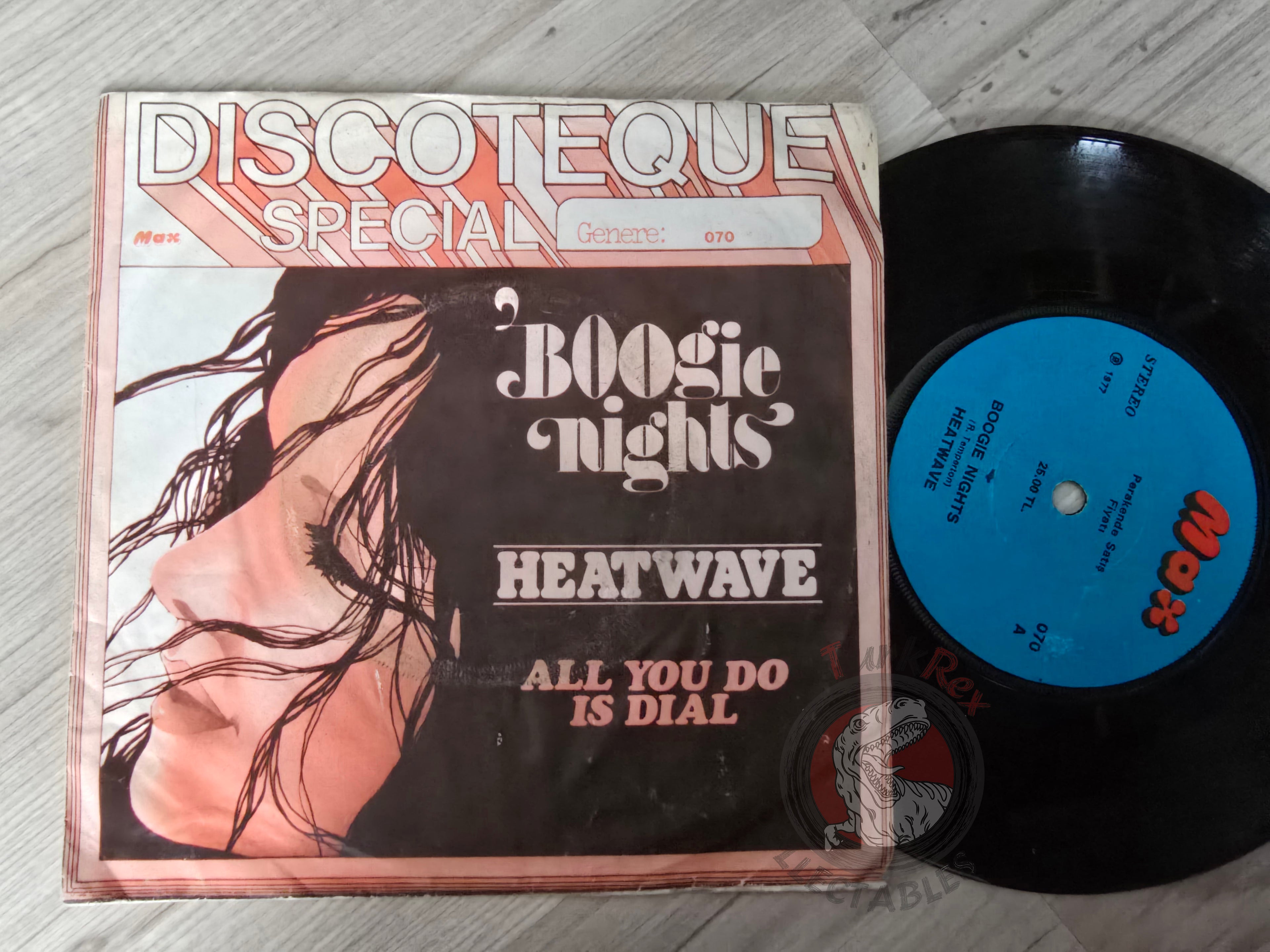 Heatwave – Boogie Nights / All You Do Is Dial 7" Turkish Pressing Vinyl Turkey Edition
