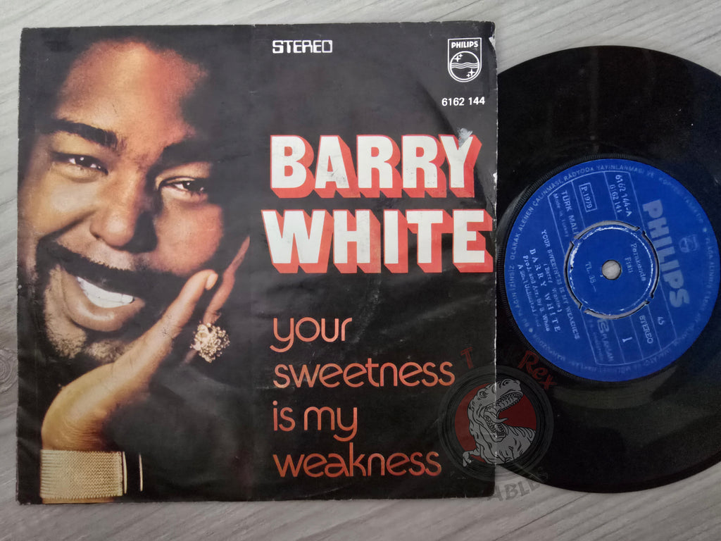 Barry White – Your Sweetness Is My Weakness 7" Turkish Pressing Vinyl Turkey Edition