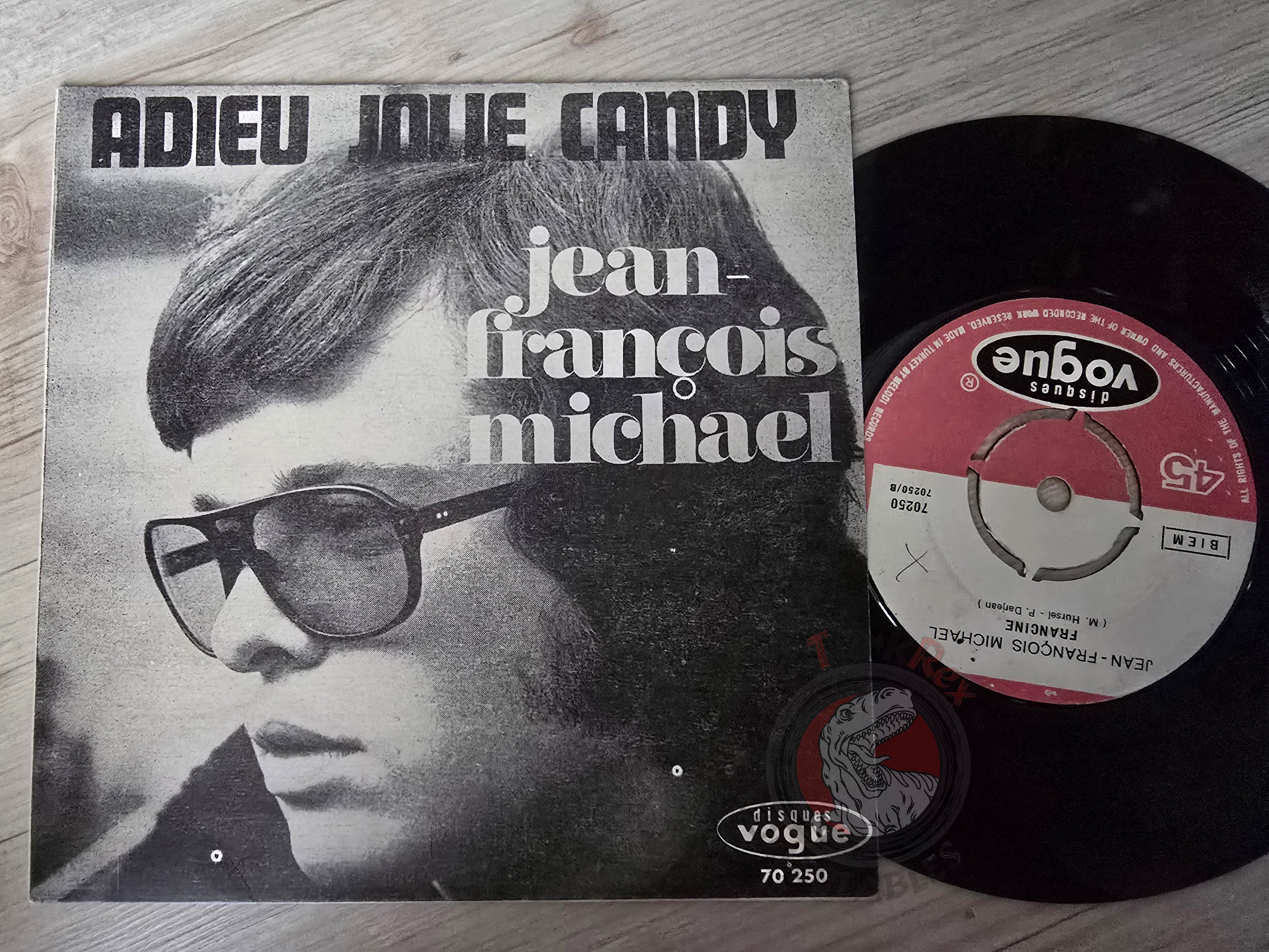 Jean-François Michael – Adieu Jolie Candy 7" Turkish Pressing Vinyl Turkey Edition 1