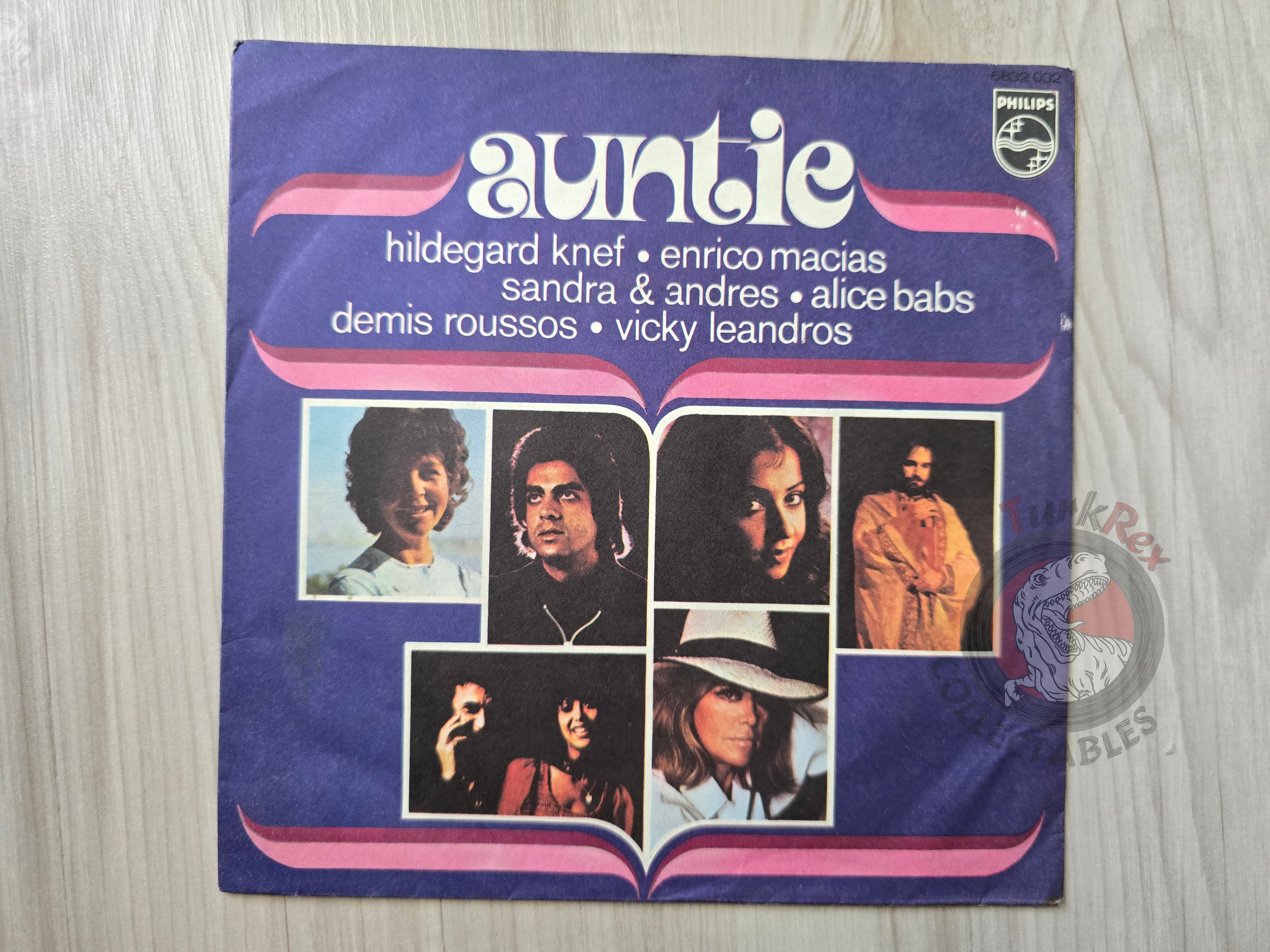 Auntie - Enrico Macias Vicky Leandros 7" Turkish Pressing Cover Only Turkey Edition