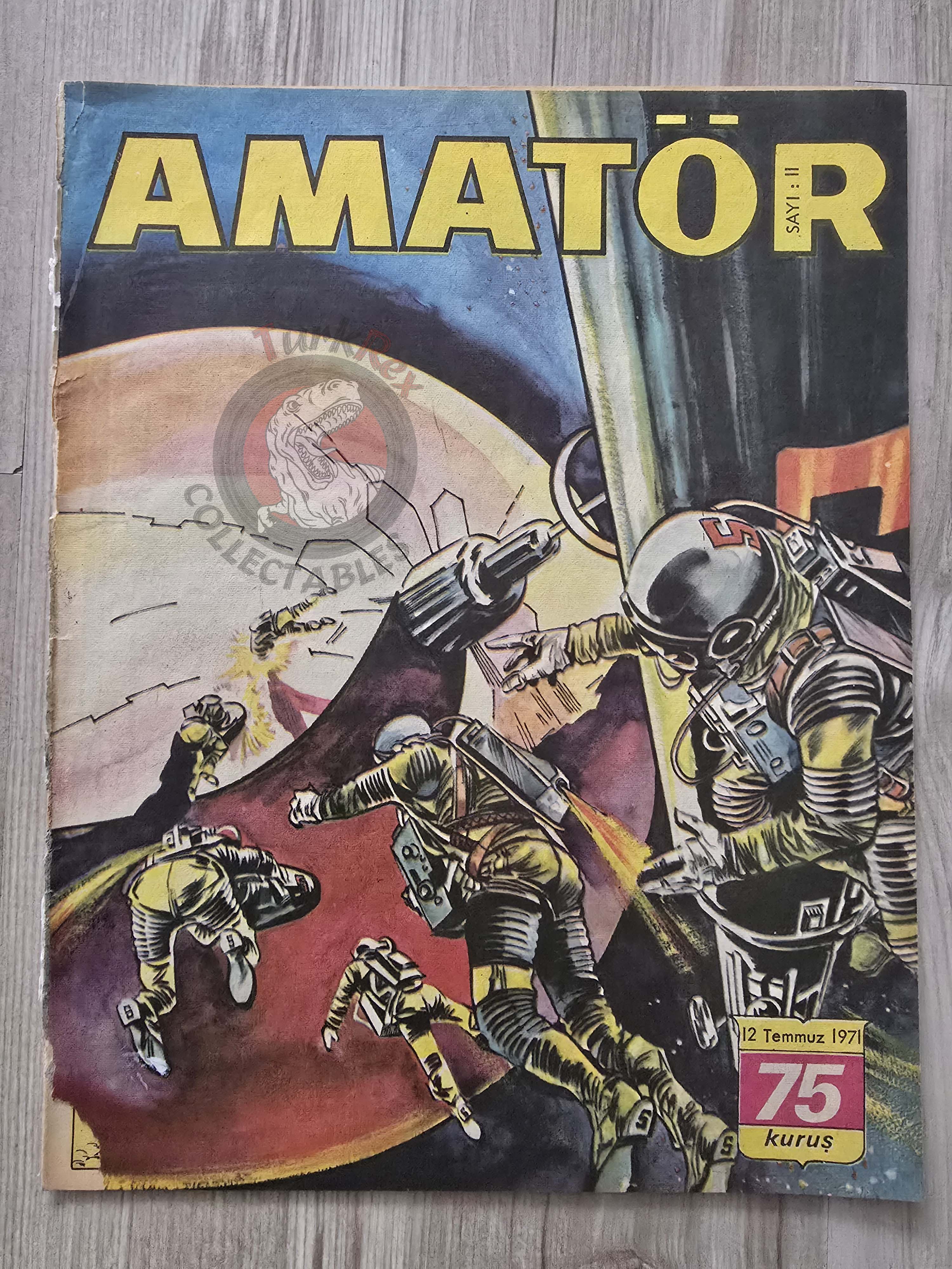Amatör #11 Johnny Cougar Lucky Luke Turkish Comic Mag Turkey Tiger John M. Burns