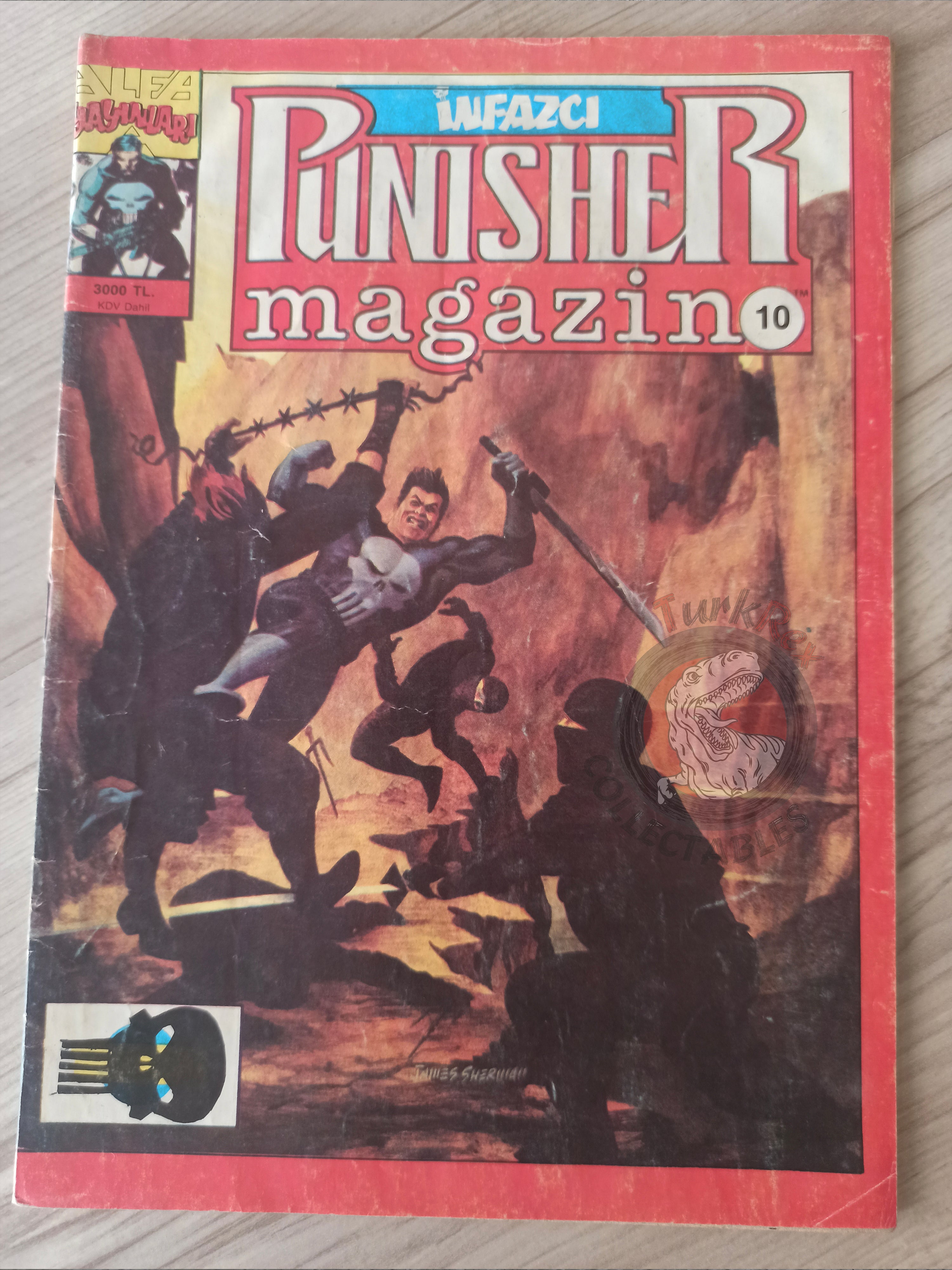 The Punisher #10 1992 Turkish Comic Turkey #3 1986 series Magazine #5