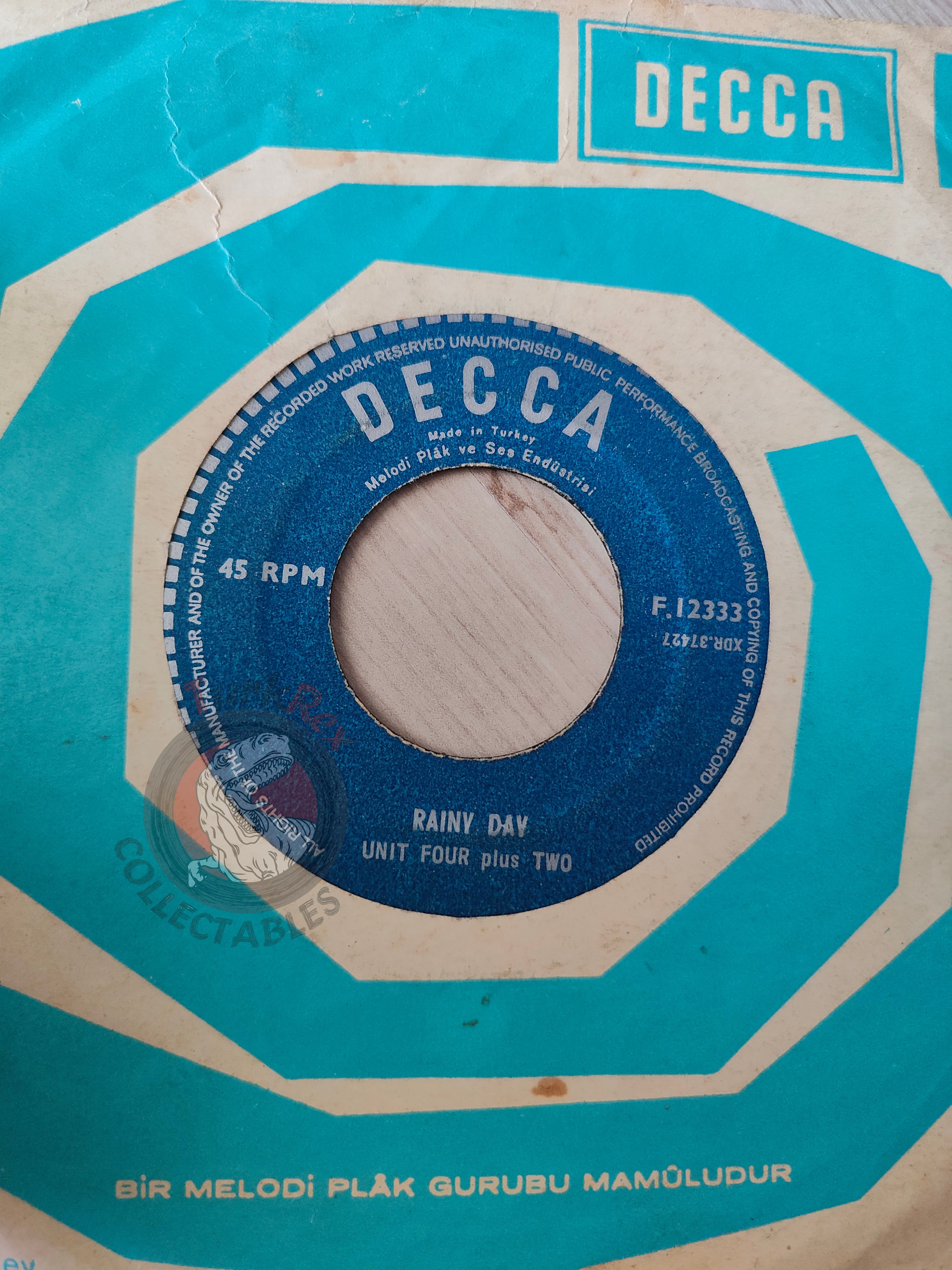 Unit Four Plus Two – Baby Never Say Goodbye 7" Turkish Pressing Vinyl Turkey Edition