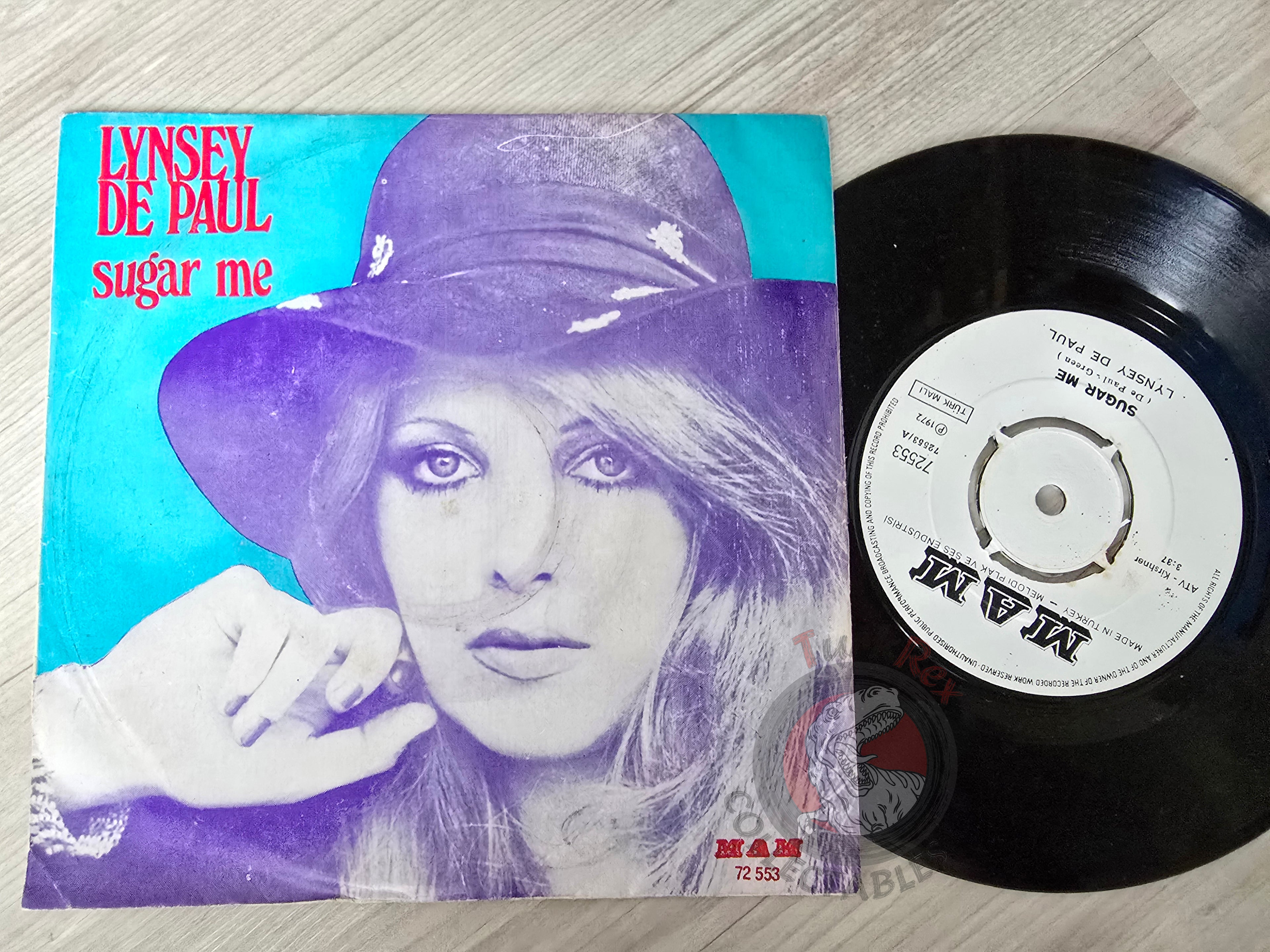Lynsey De Paul – Sugar Me 7" Turkish Pressing Vinyl Turkey Edition