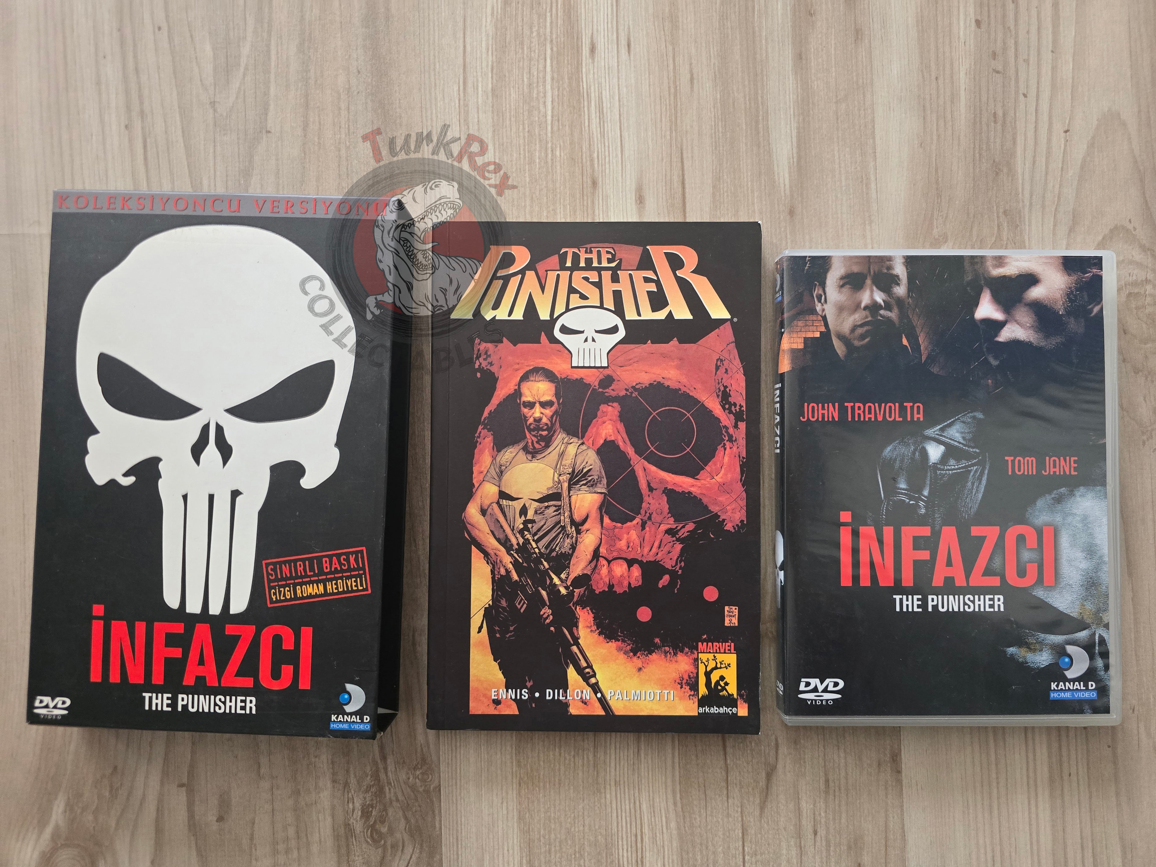The Punisher Collector's Edition Turkish Comic + DVD Turkey 2004 Welcome Back, Frank