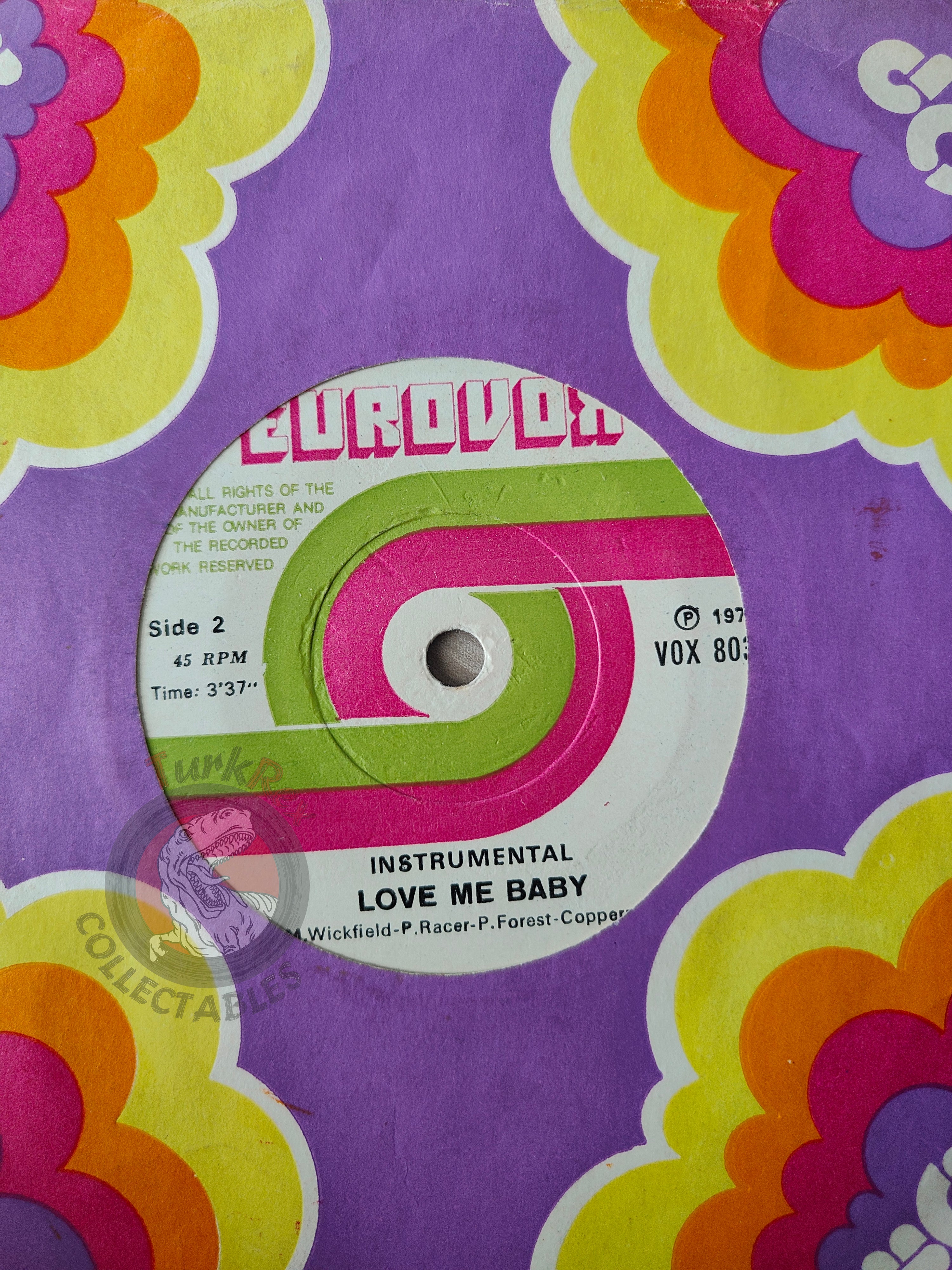 Sheila & B. Devotion – Love Me Baby 7" Turkish Pressing Vinyl Turkey Edition 2
